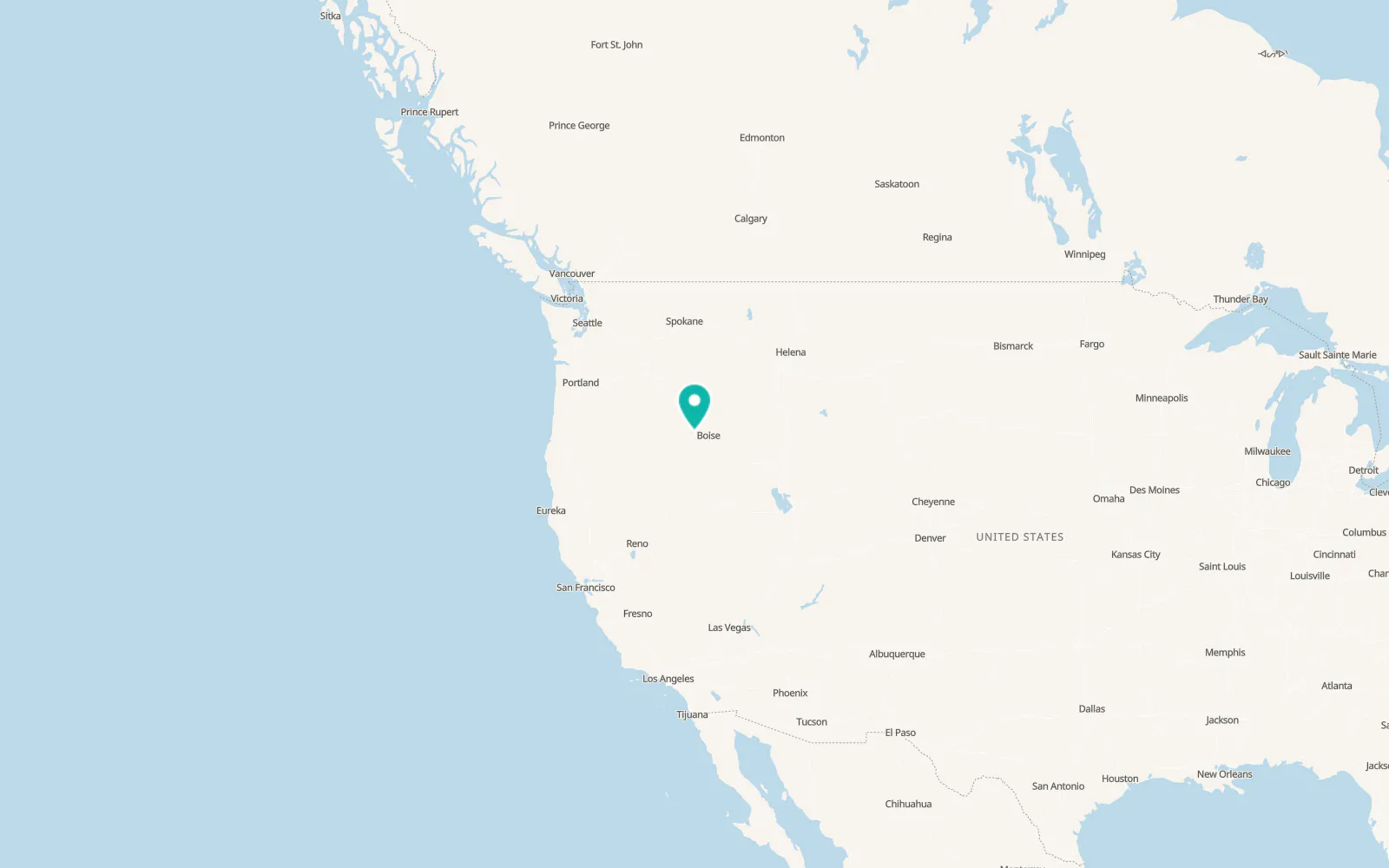 Map of Wilder