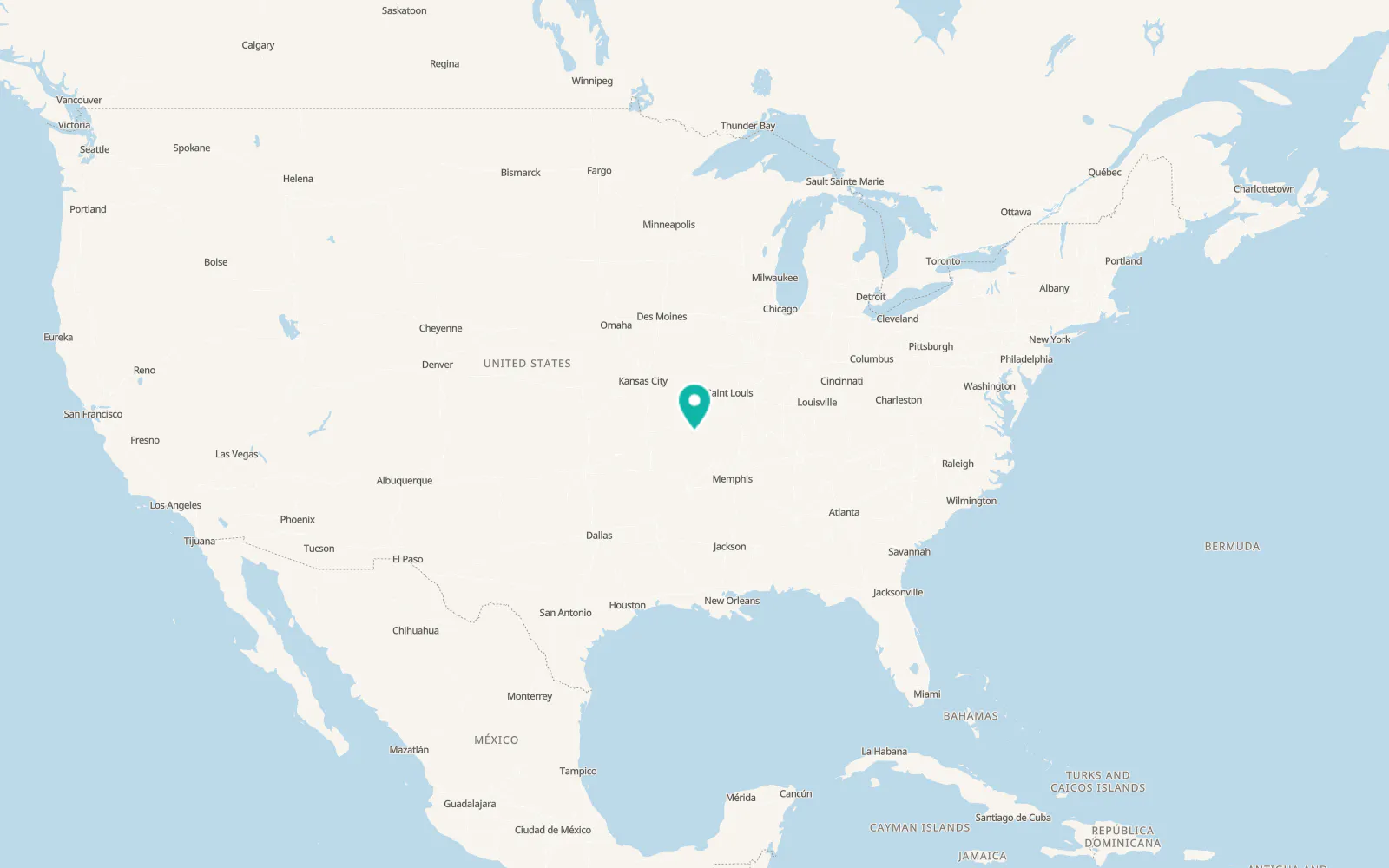 Map of Willow Springs