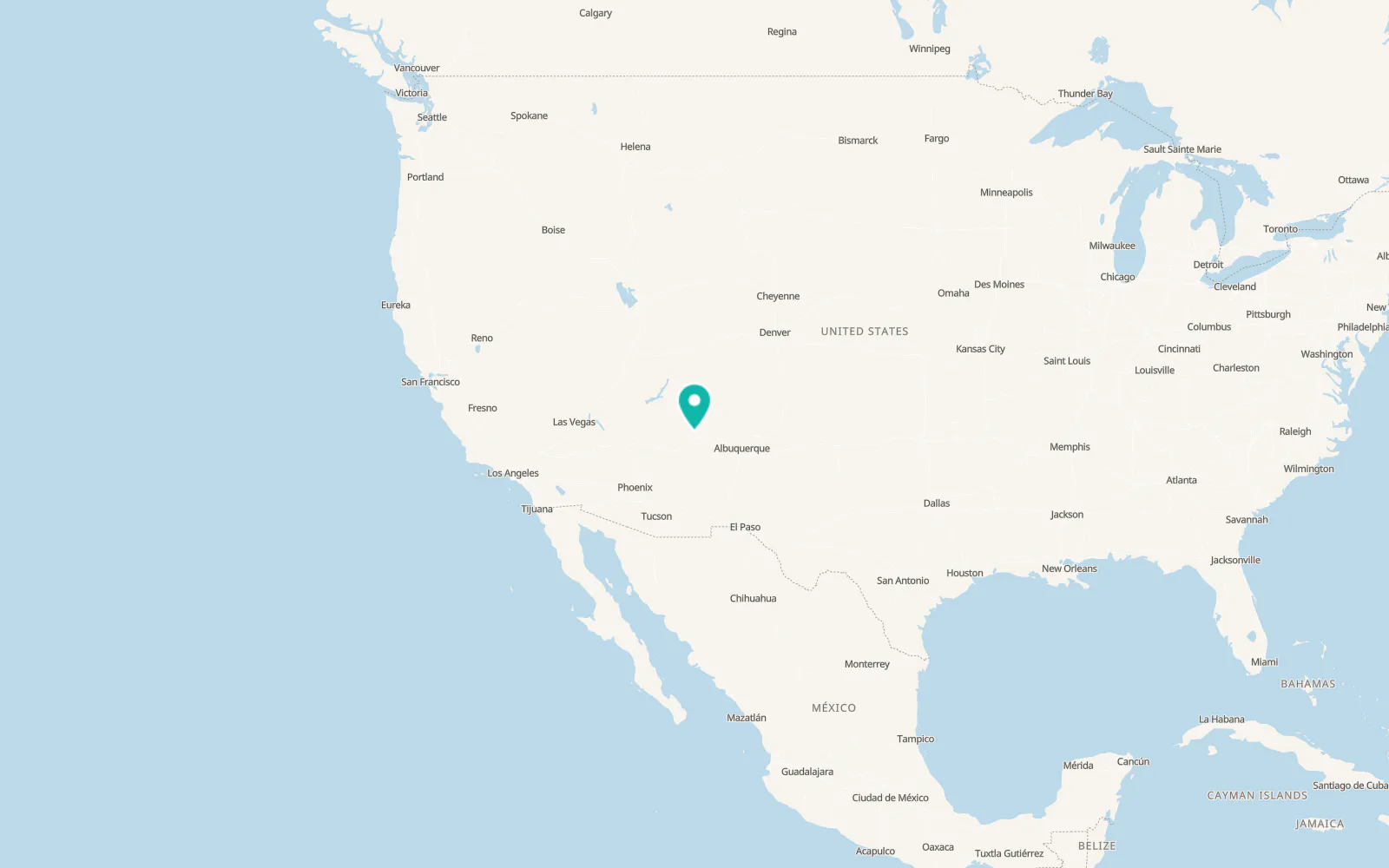 Map of Window Rock