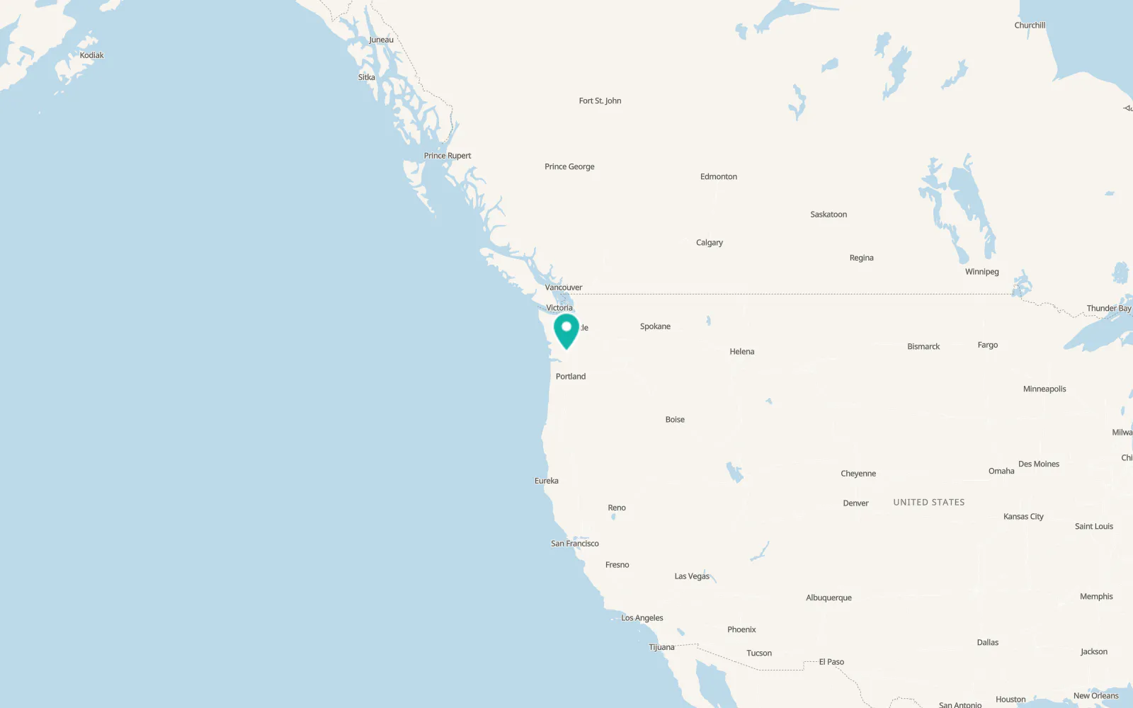 Map of Winlock