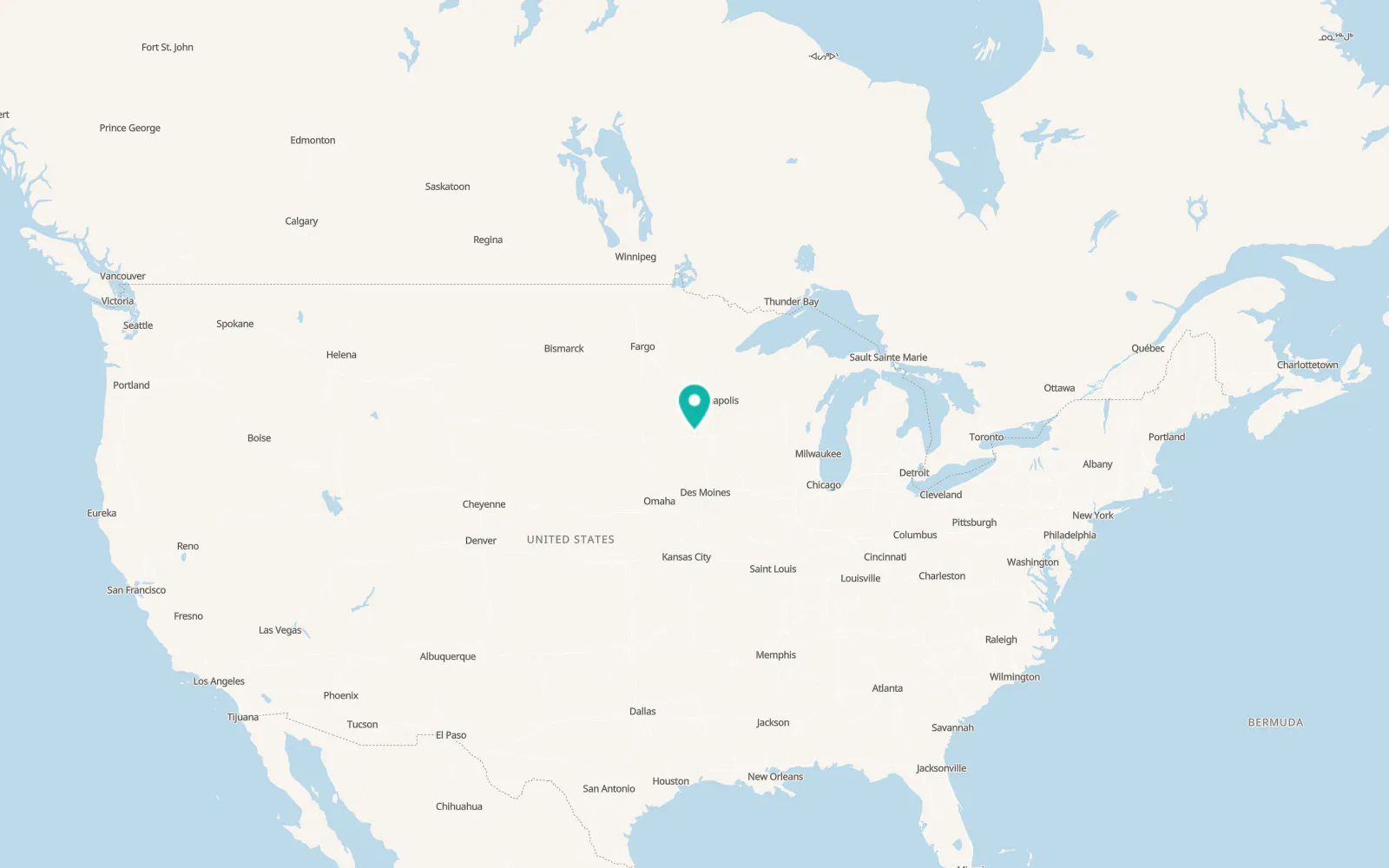 Map of Winnebago