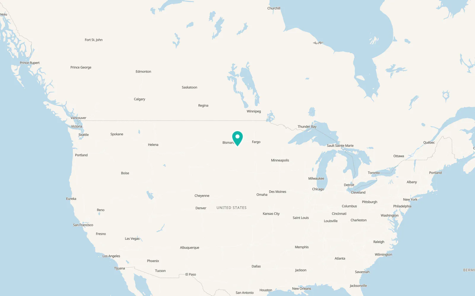 Map of Wishek