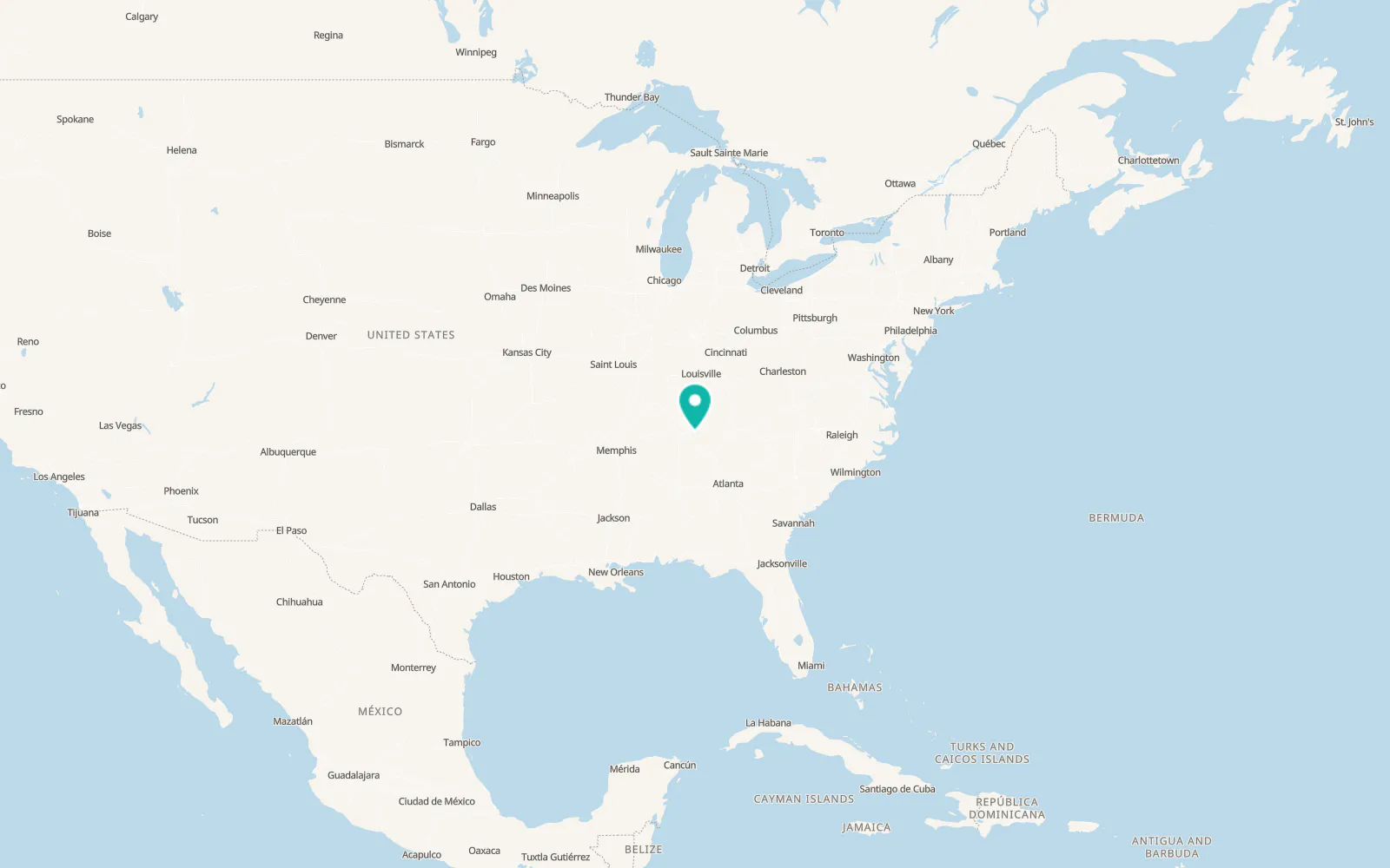 Map of Woodbury