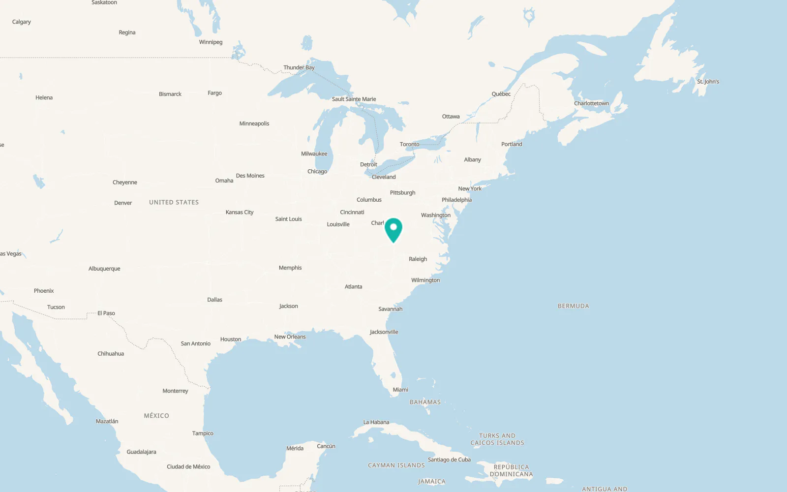 Map of Woodlawn