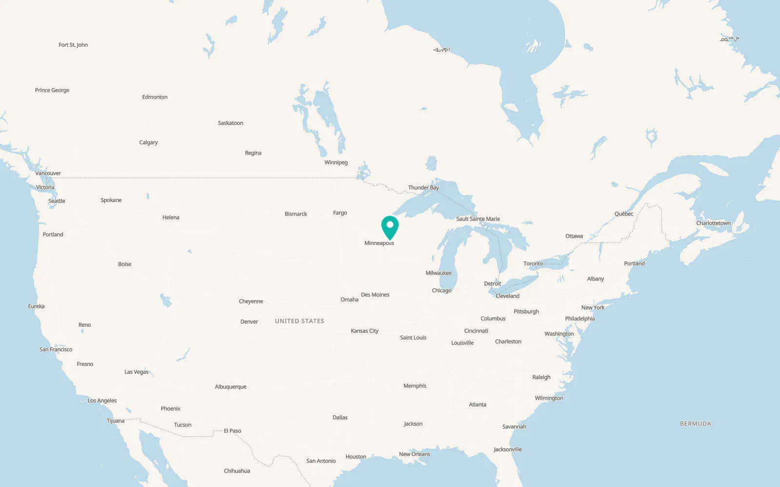 Map of Woodville