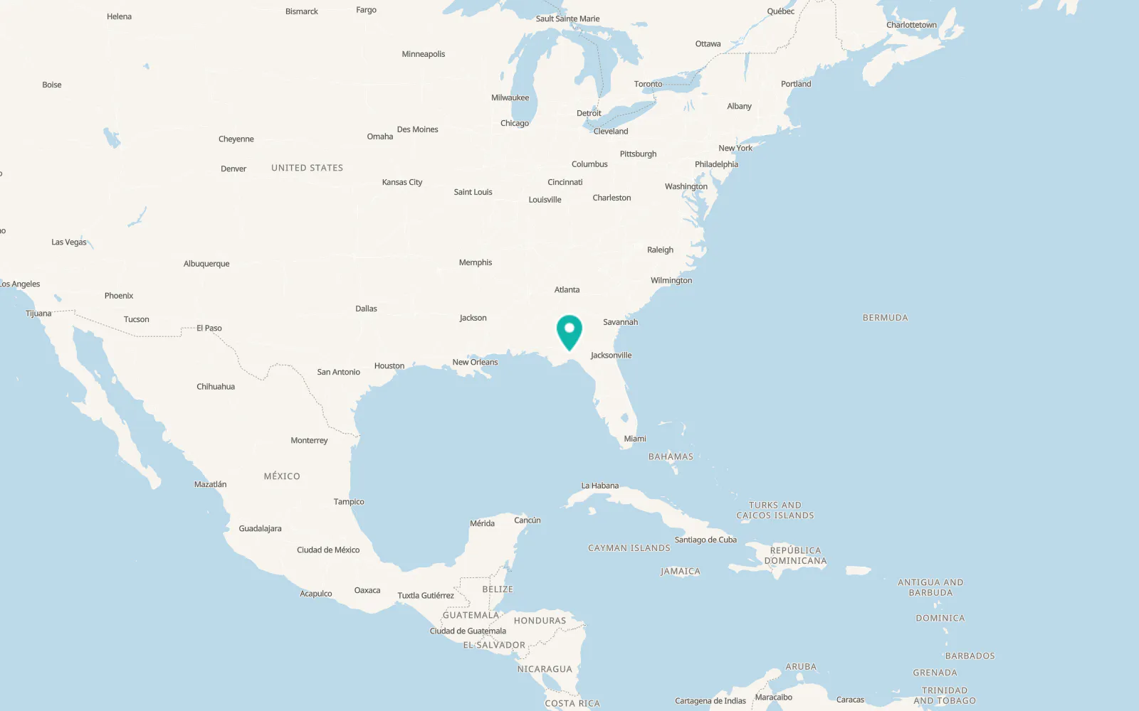 Map of Woodville