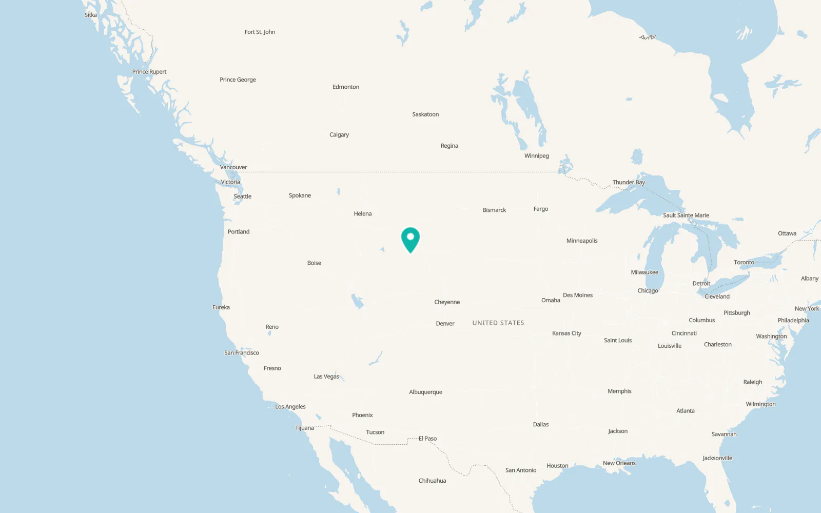 Map of Worland