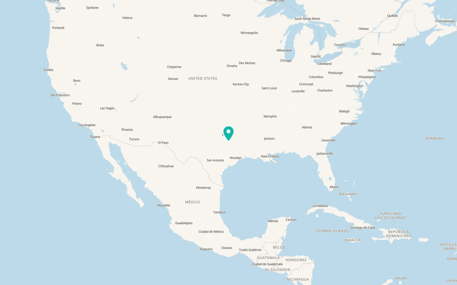 Map of Wortham