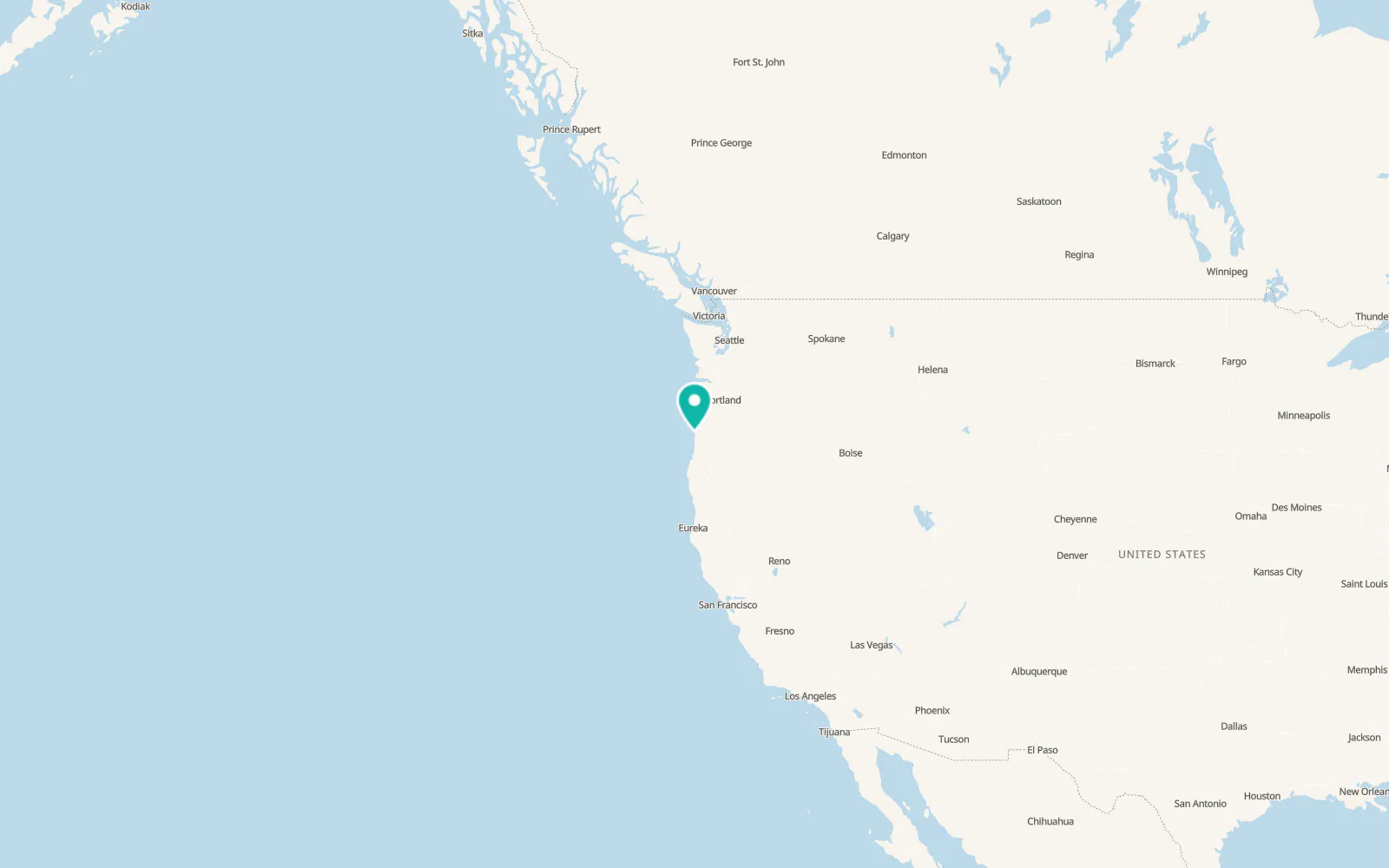 Map of Yachats
