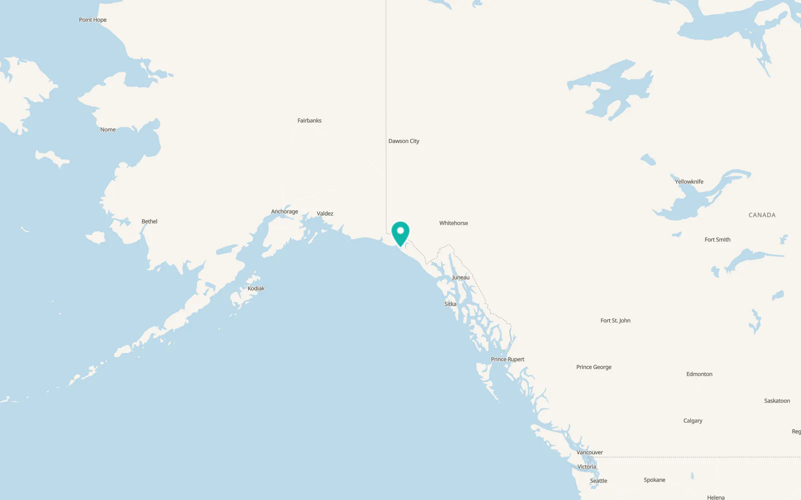 Map of Yakutat