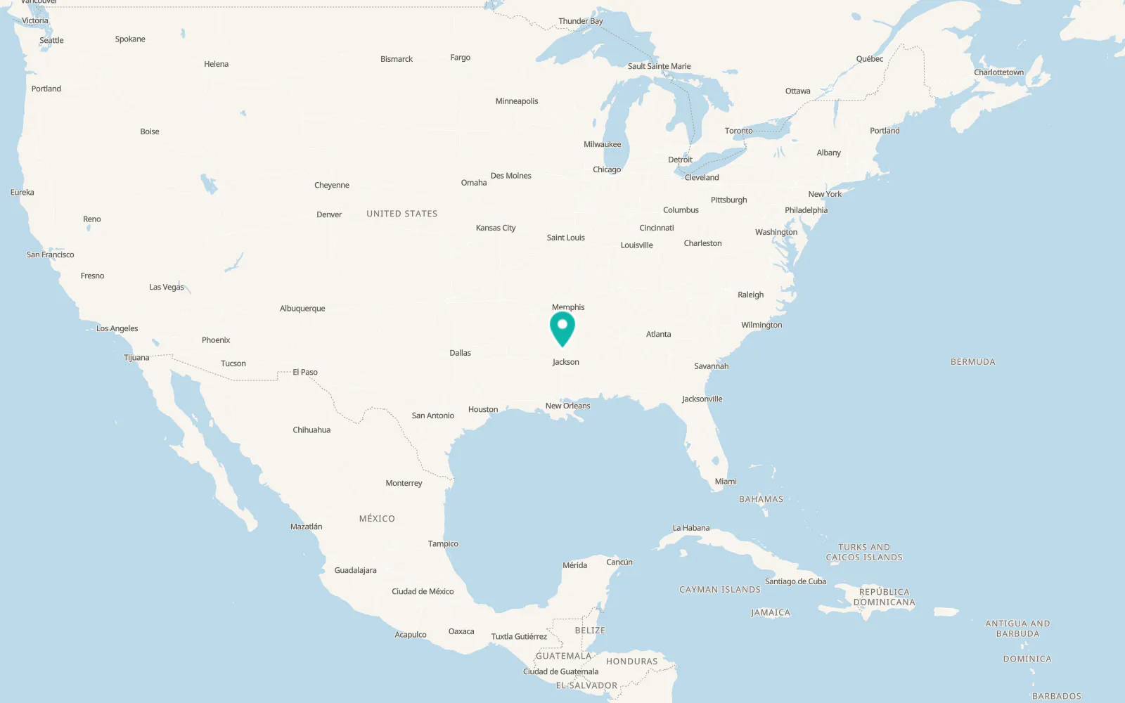 Map of Yazoo City