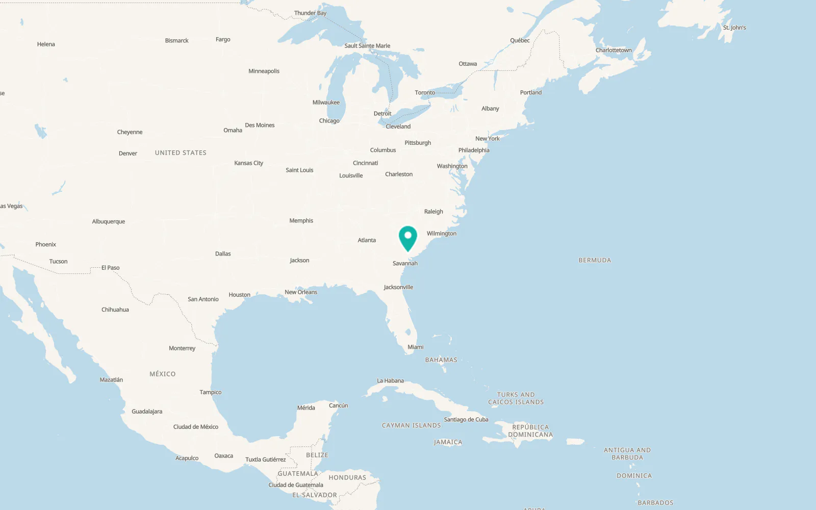 Map of Yemassee