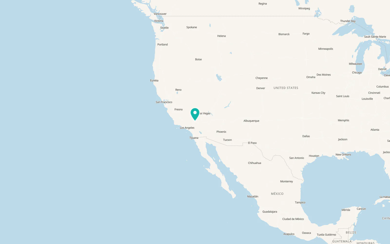 Map of Yermo