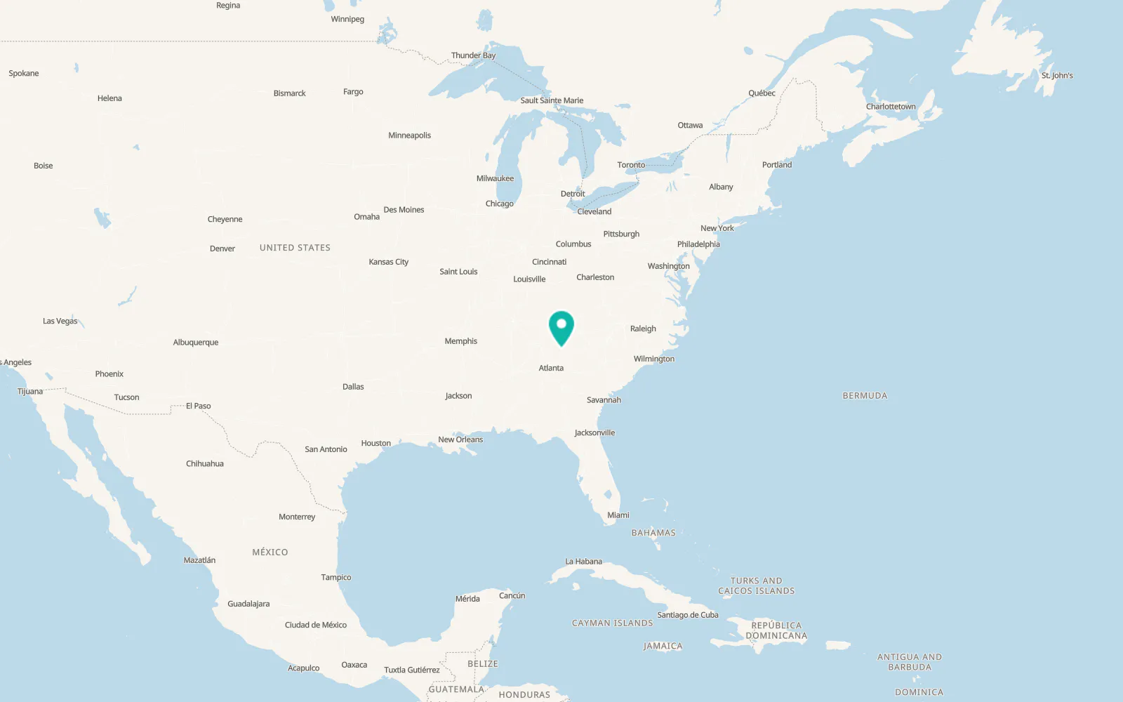 Map of Yonah