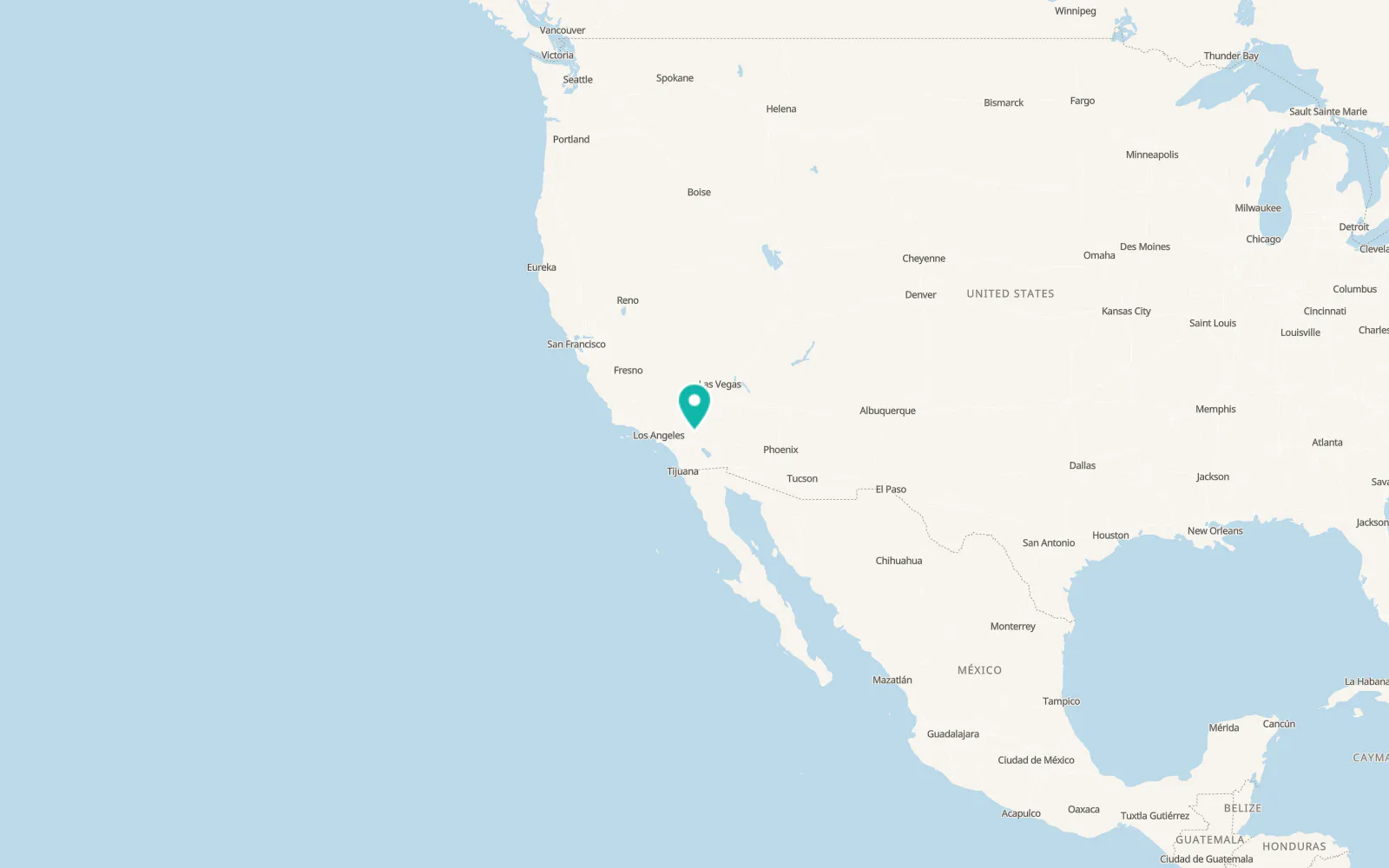 Map of Yucca Valley