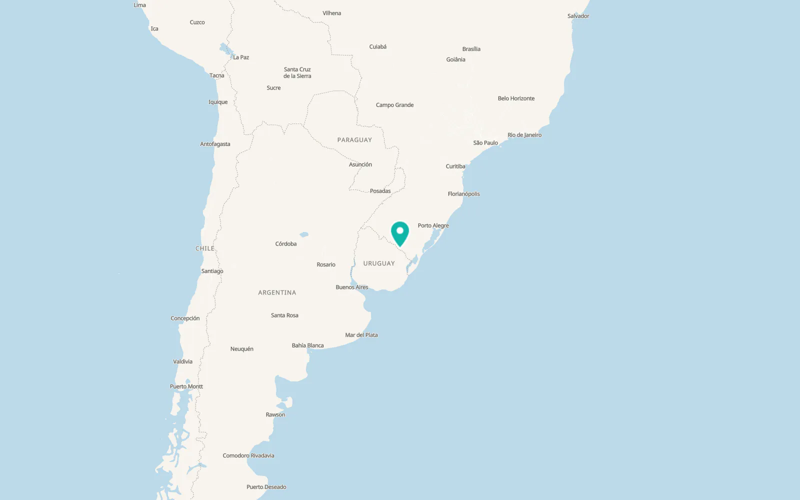 Map of Aceguá