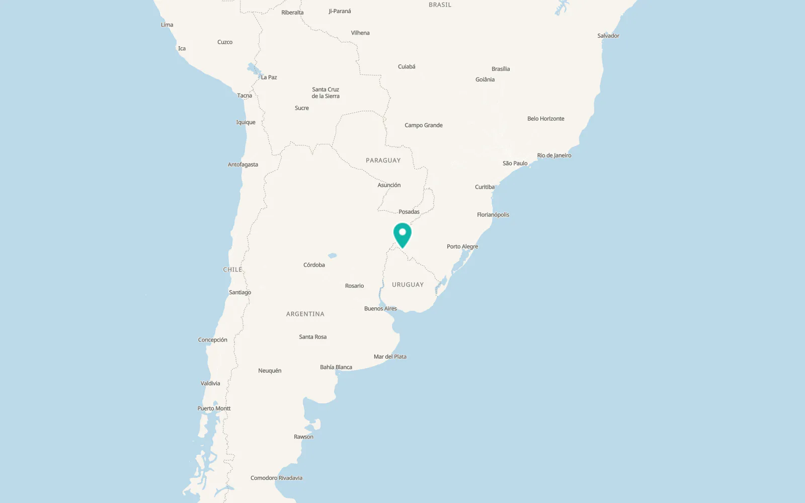 Map of Artigas