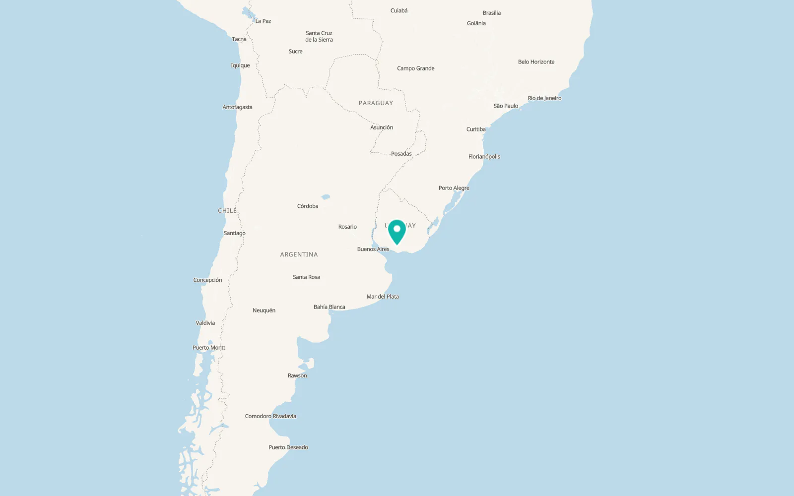 Map of Canelones