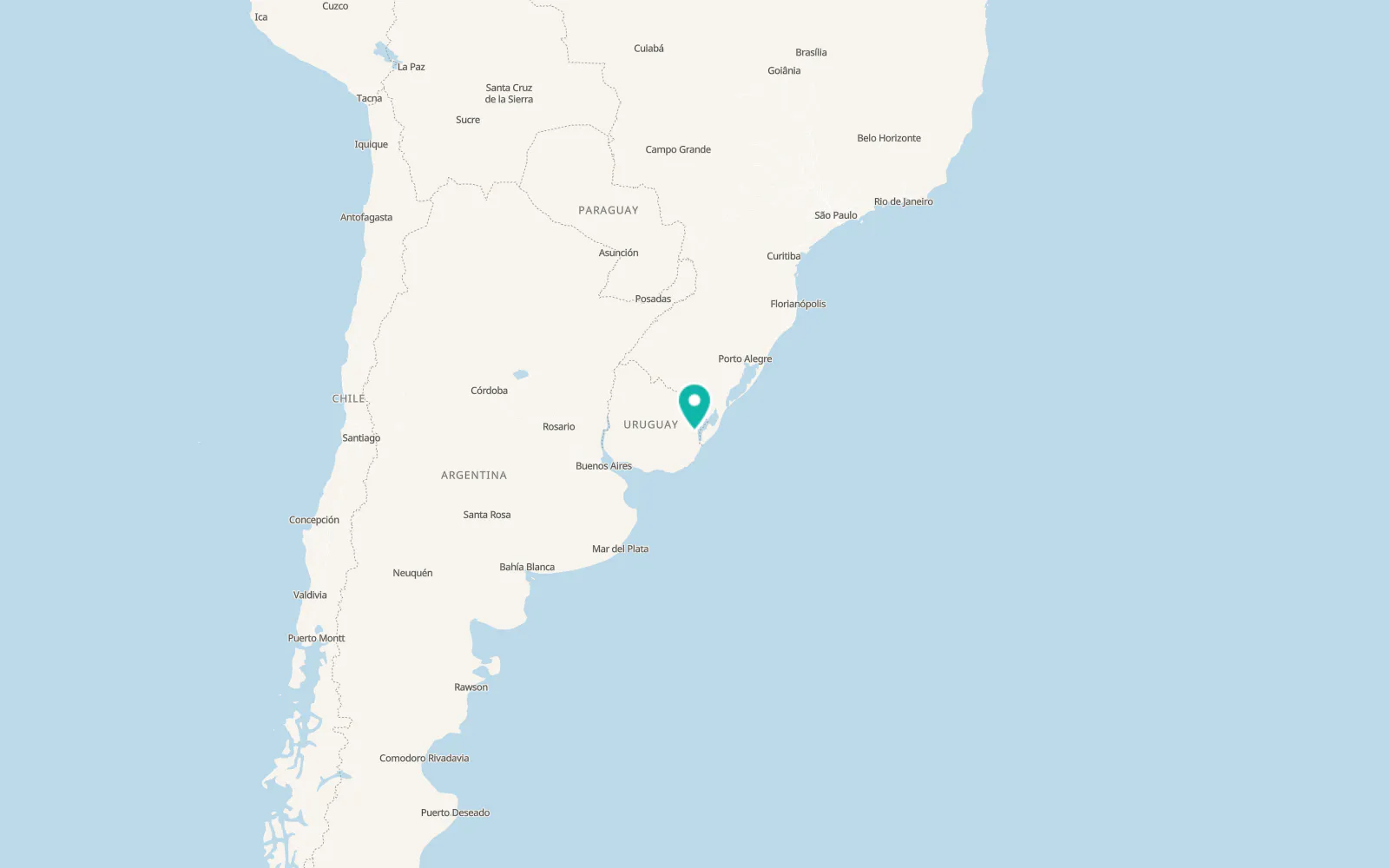 Map of Cebollatí