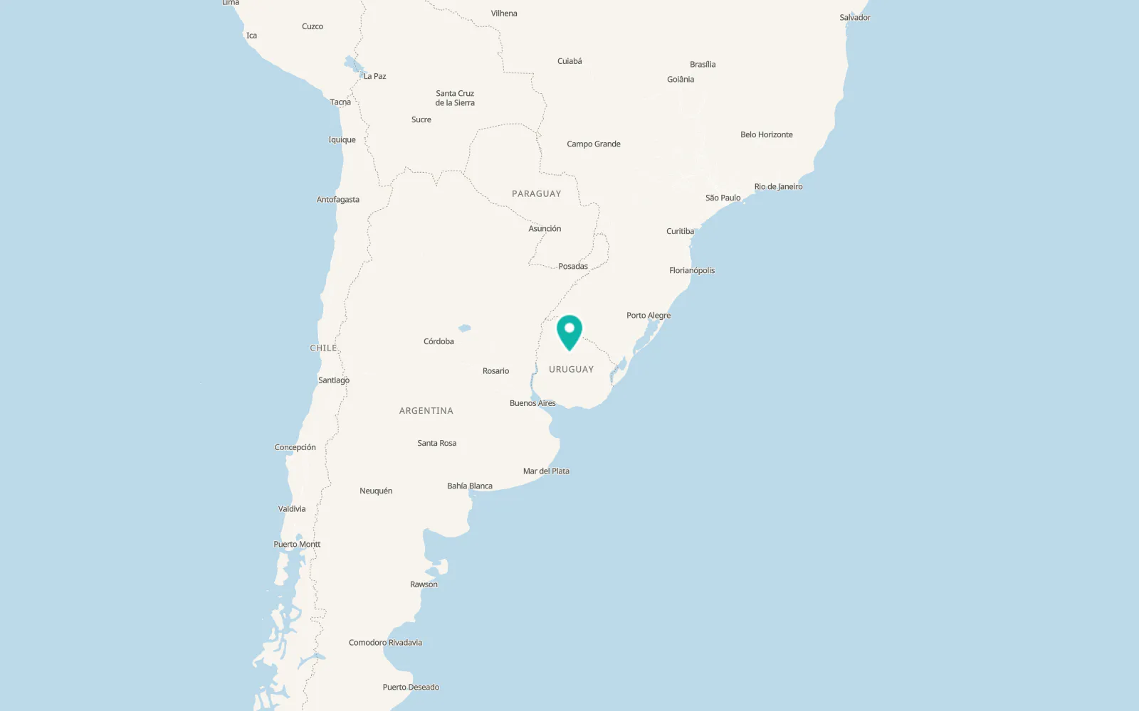 Map of Curtina