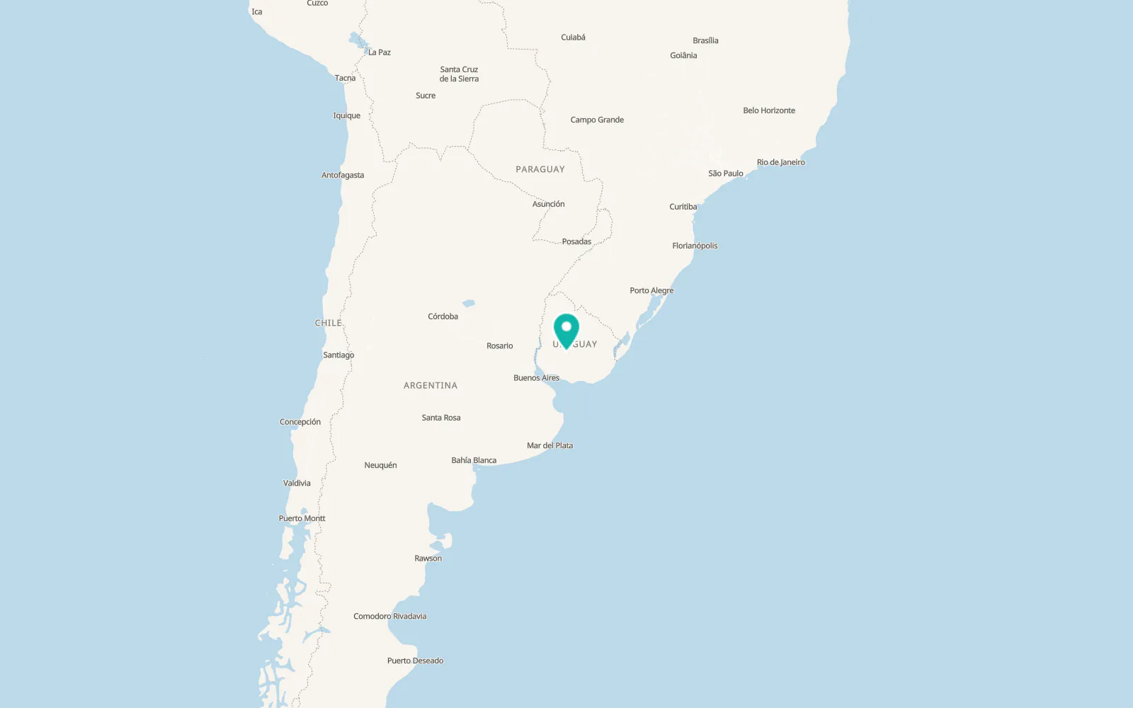 Map of Durazno