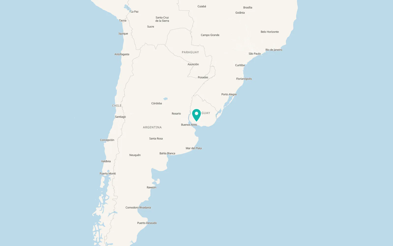 Map of Ecilda Paullier