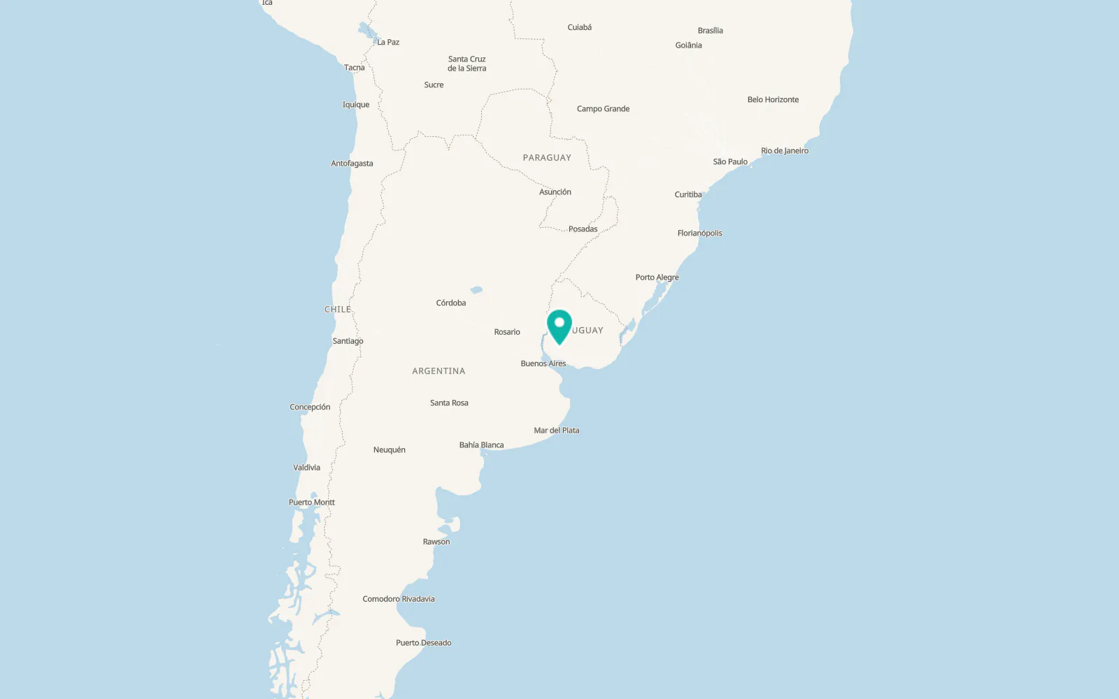 Map of Florencio Sánchez