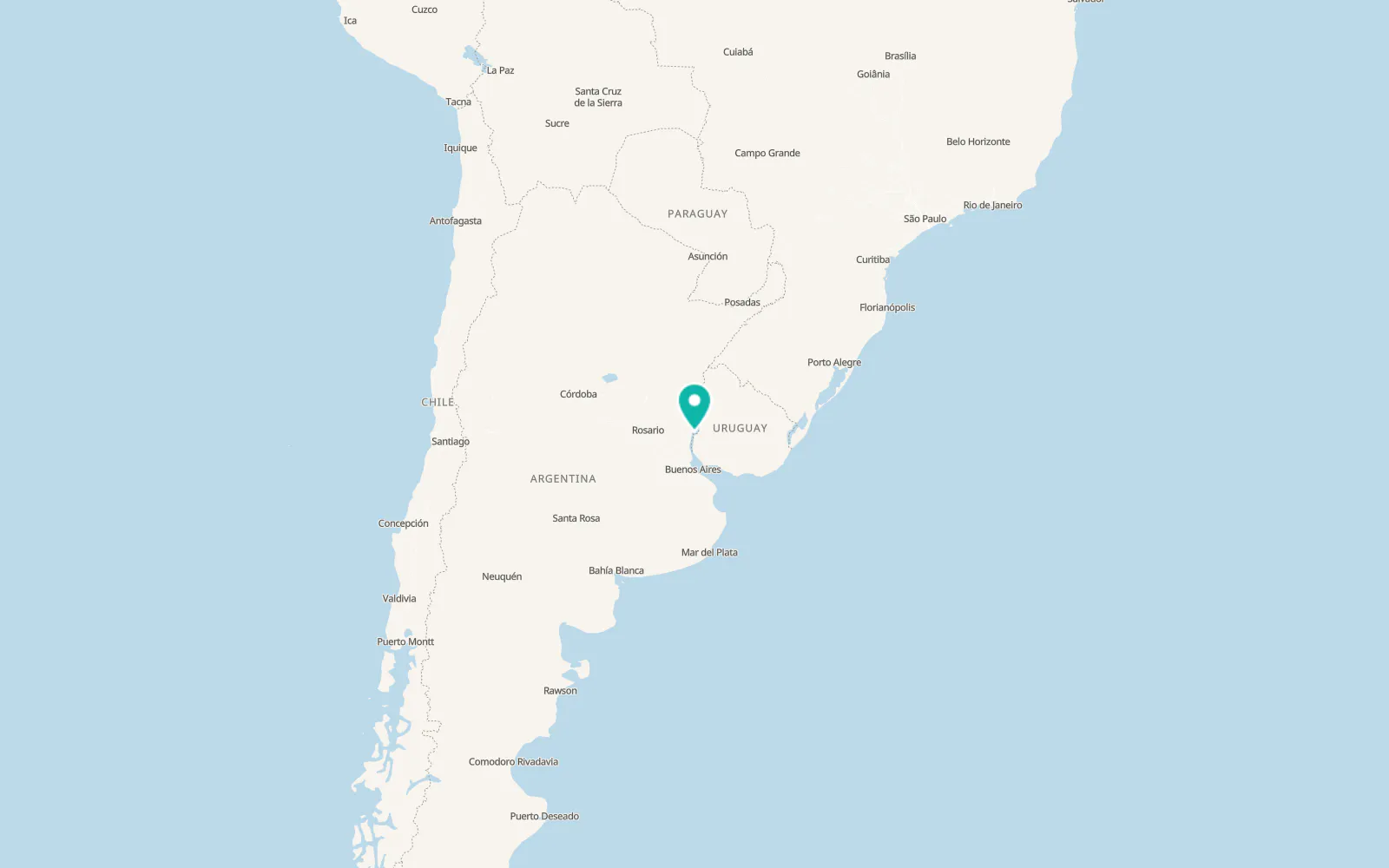 Map of Fray Bentos