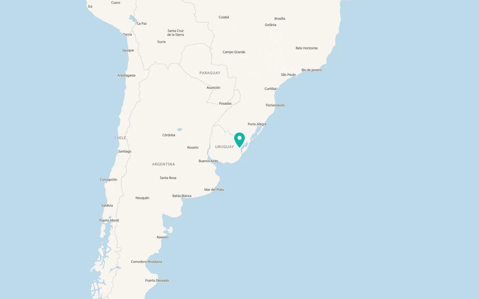 Map of General Enrique Martínez