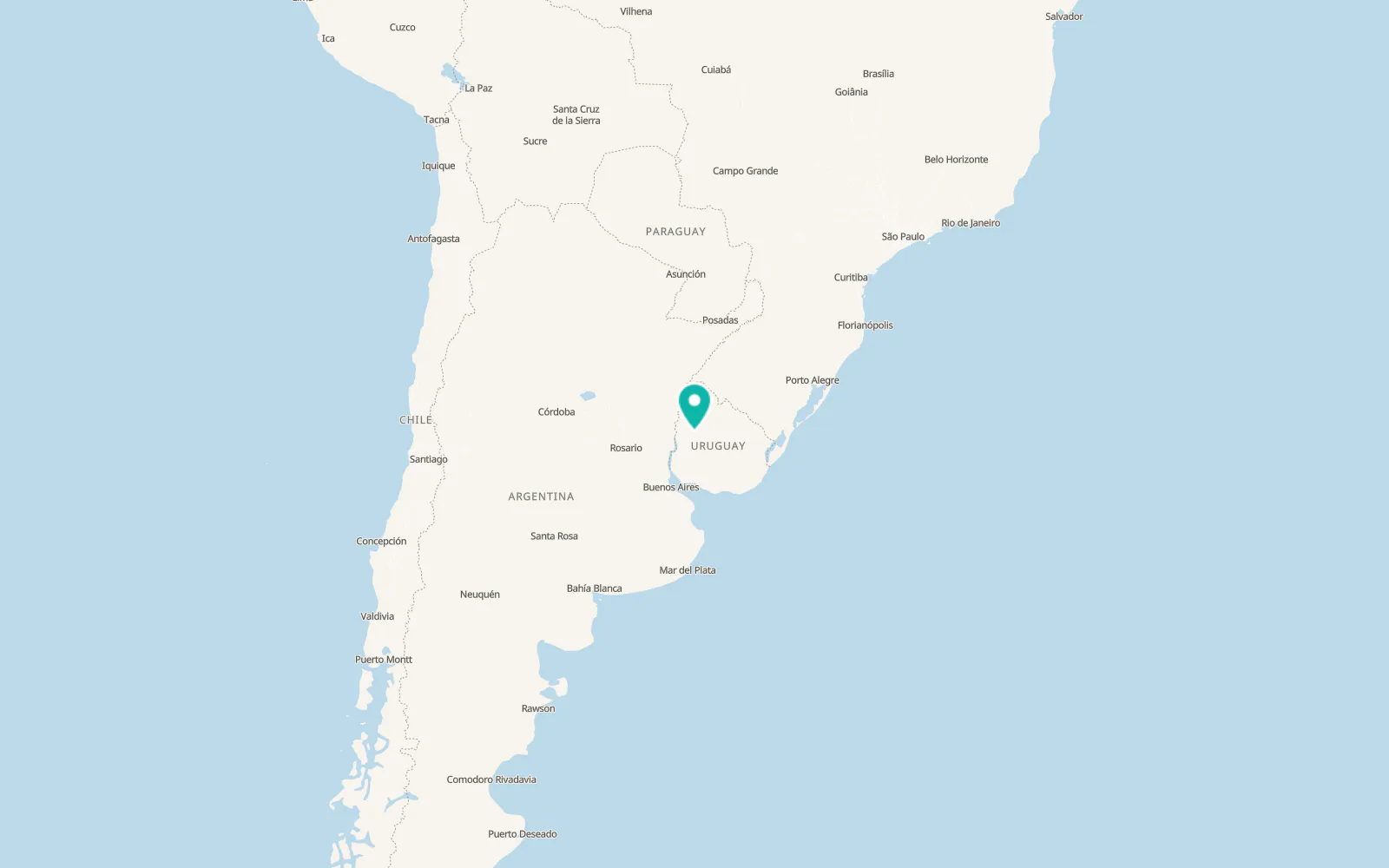 Map of Guichón