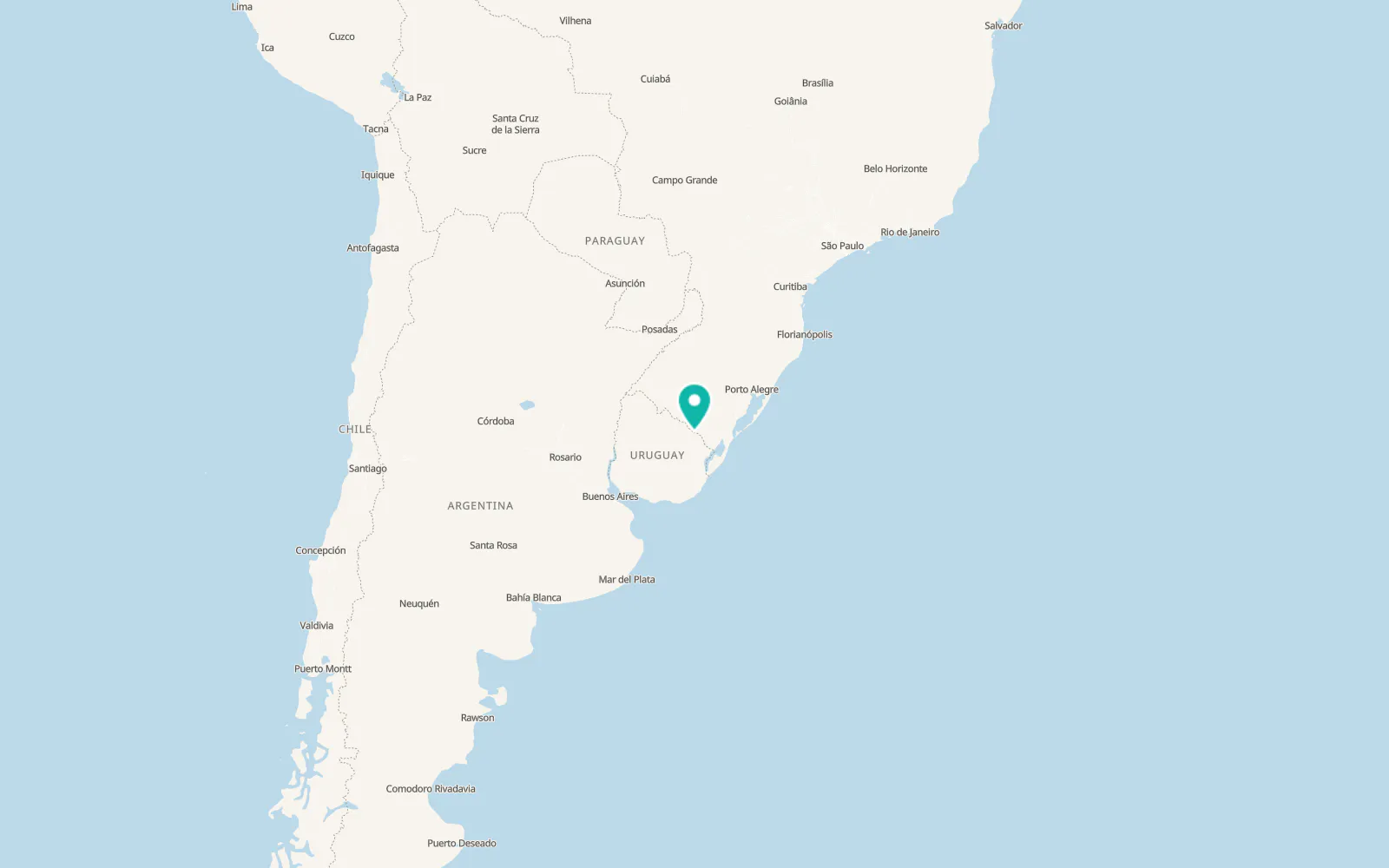 Map of Isidoro Noblía