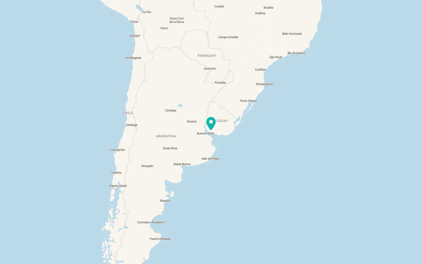 Map of Juan L. Lacaze