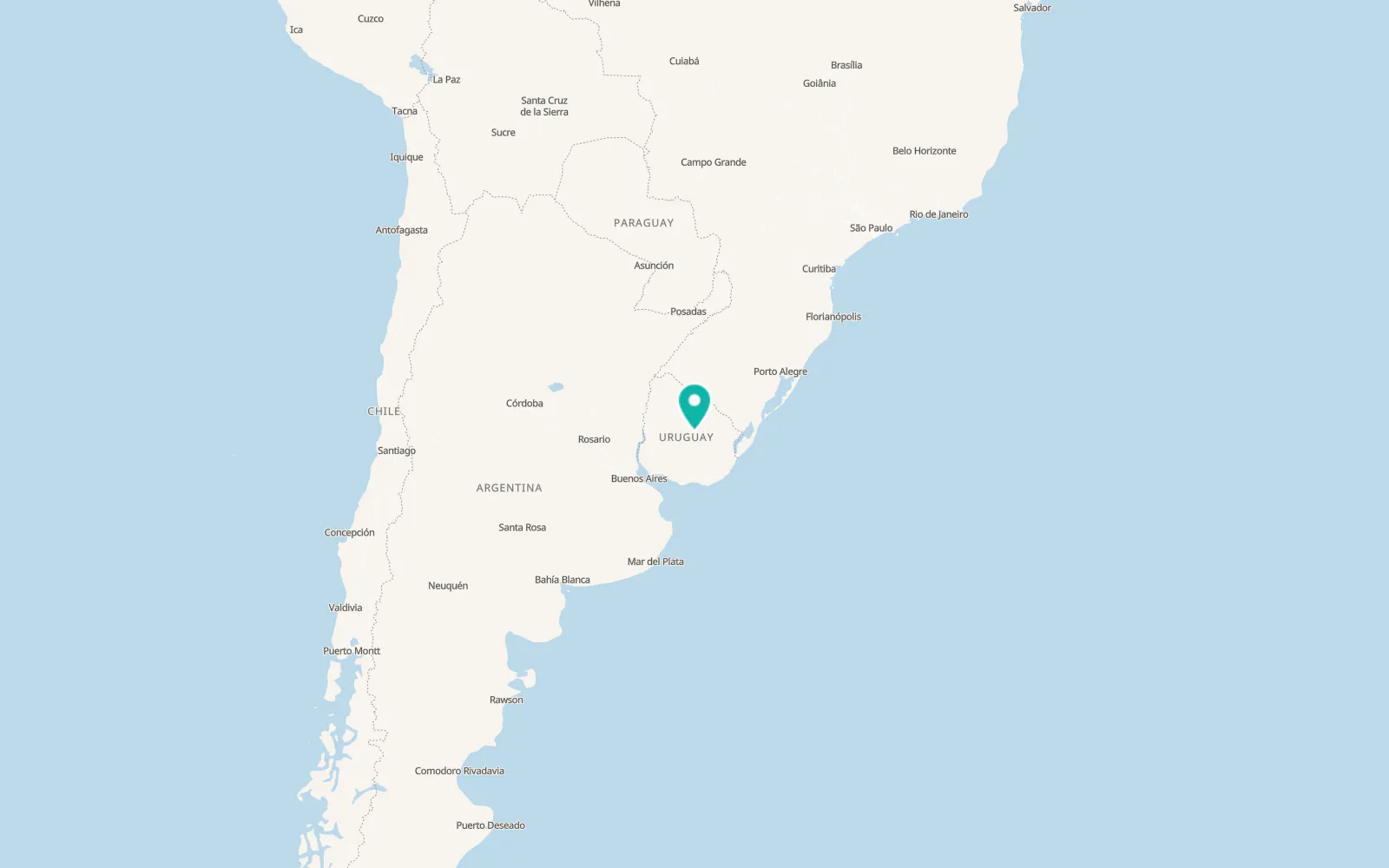 Map of La Paloma