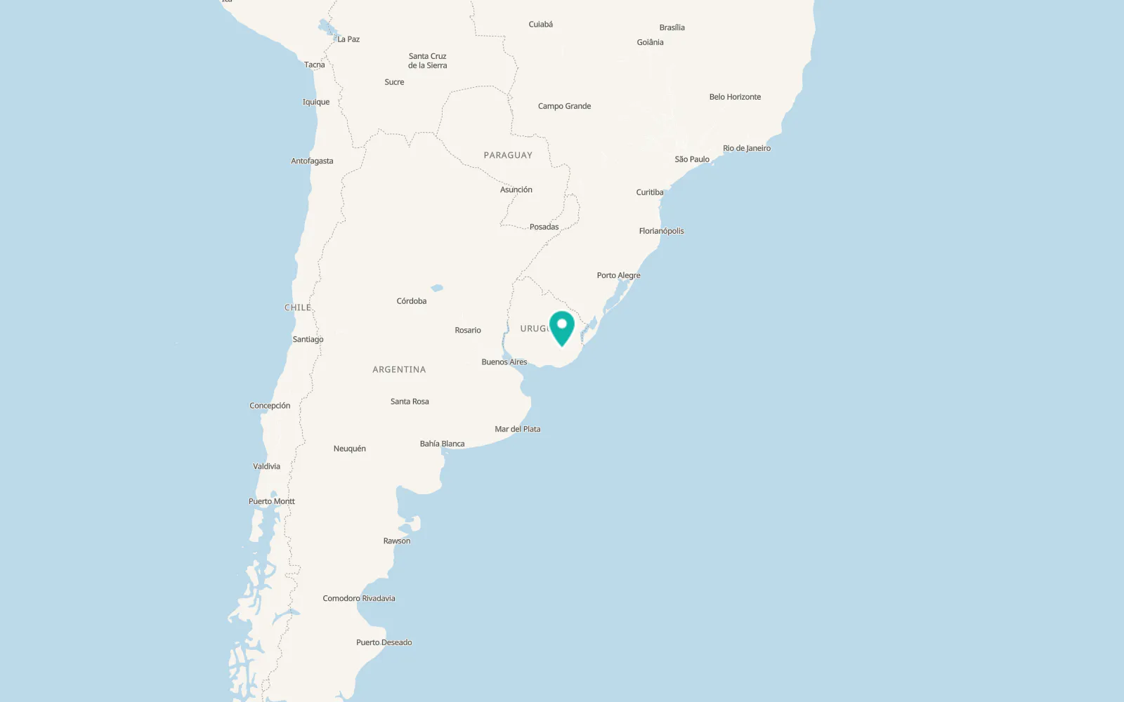 Map of Mariscala