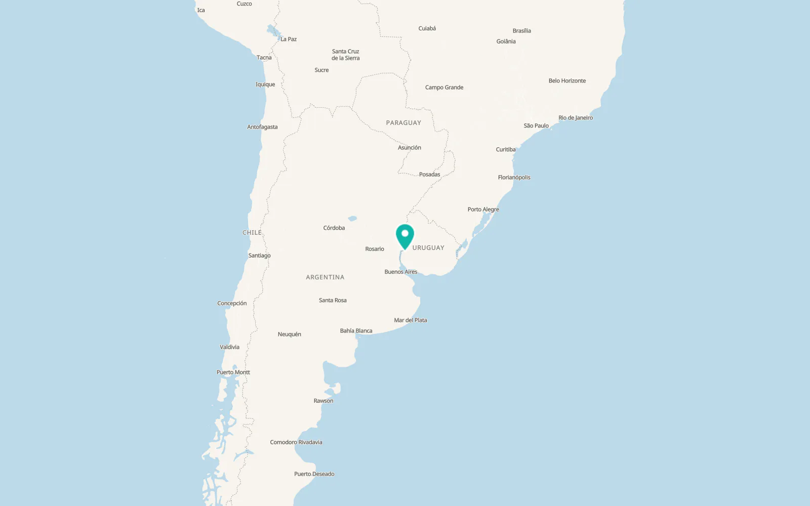 Map of Mercedes