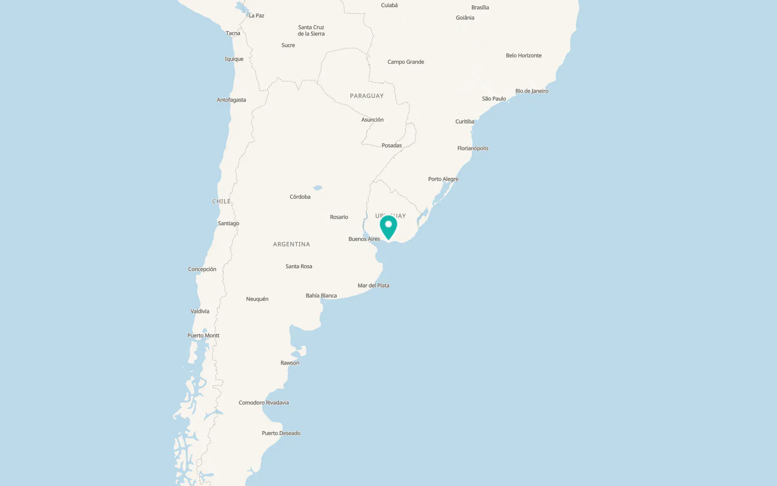 Map of Montevideo