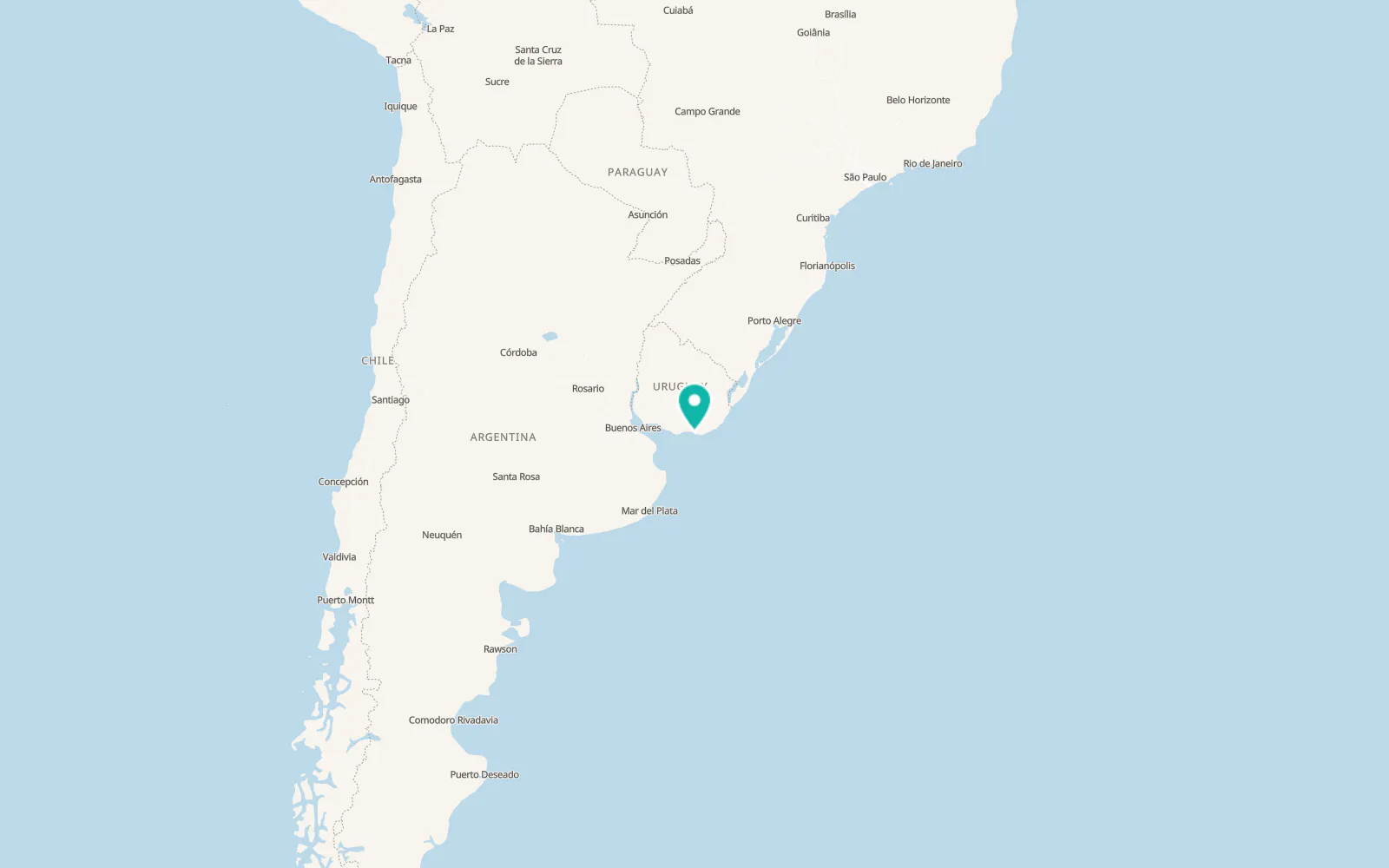 Map of Piriápolis