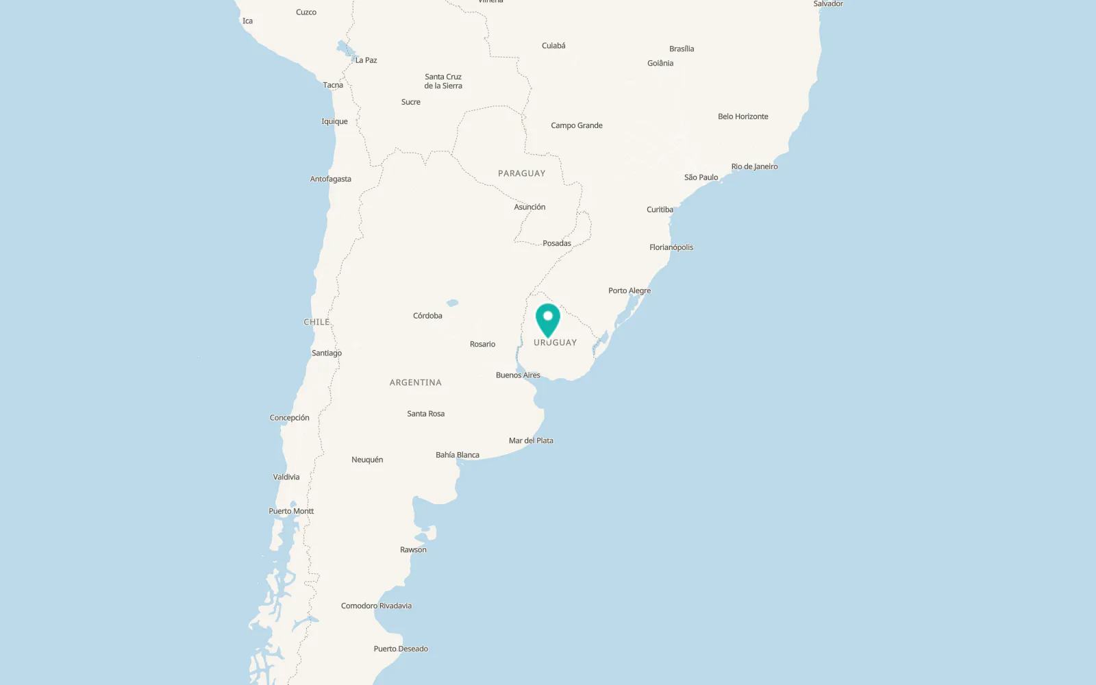 Map of Pueblo Centenario