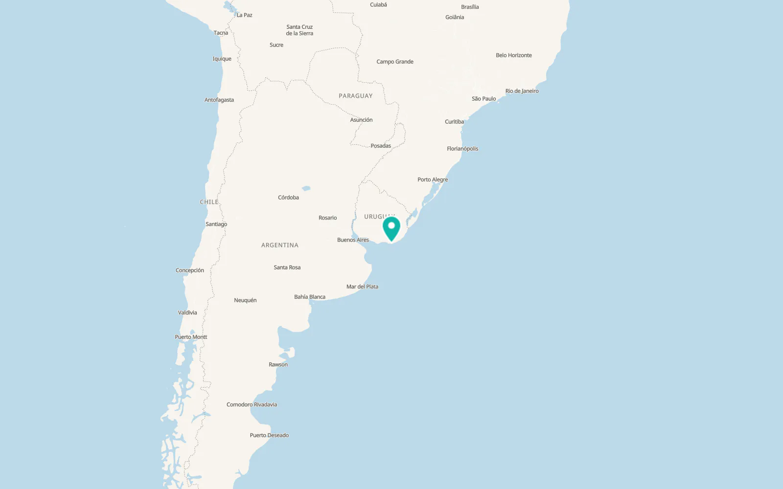 Map of Punta del Este