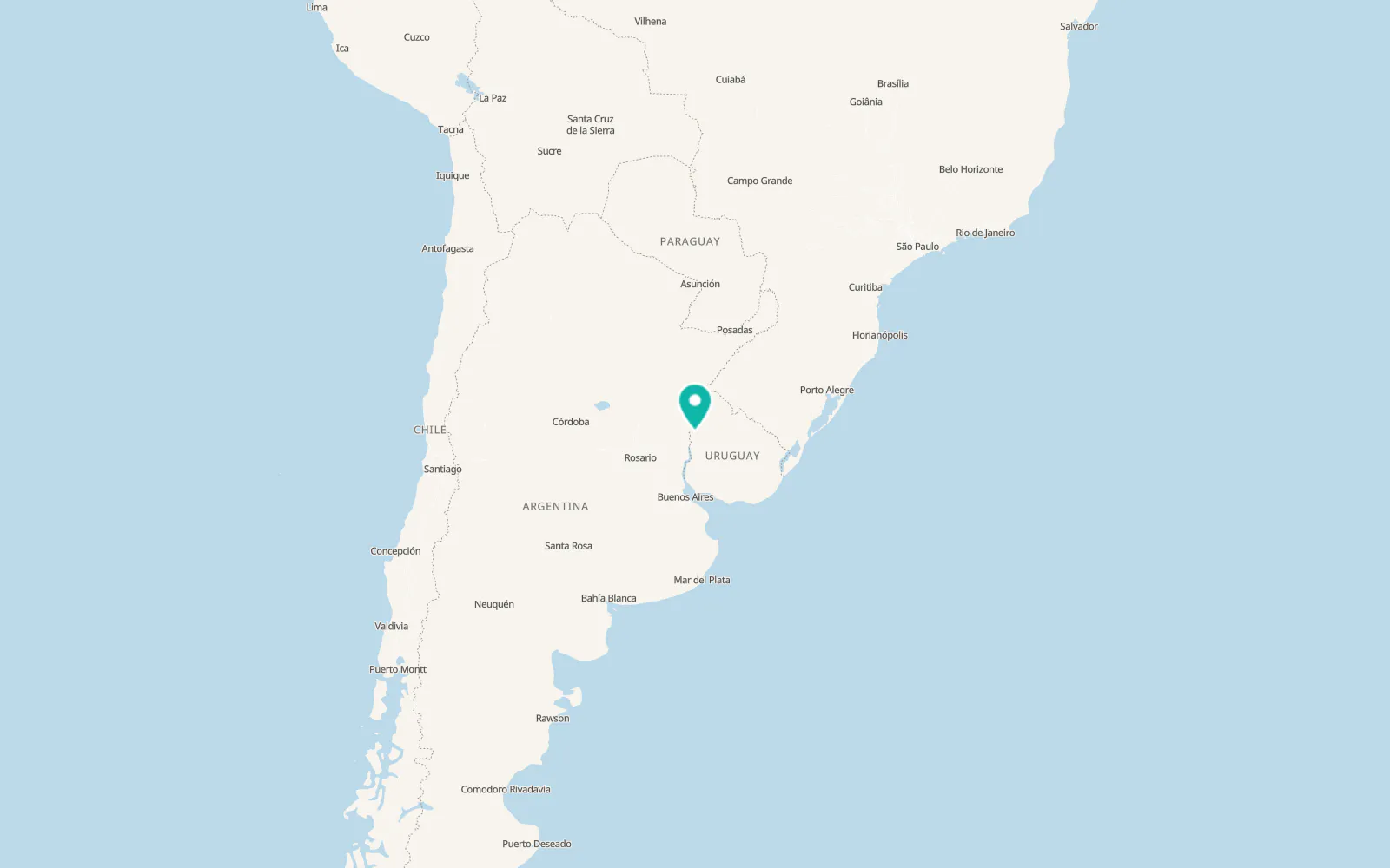 Map of Quebracho