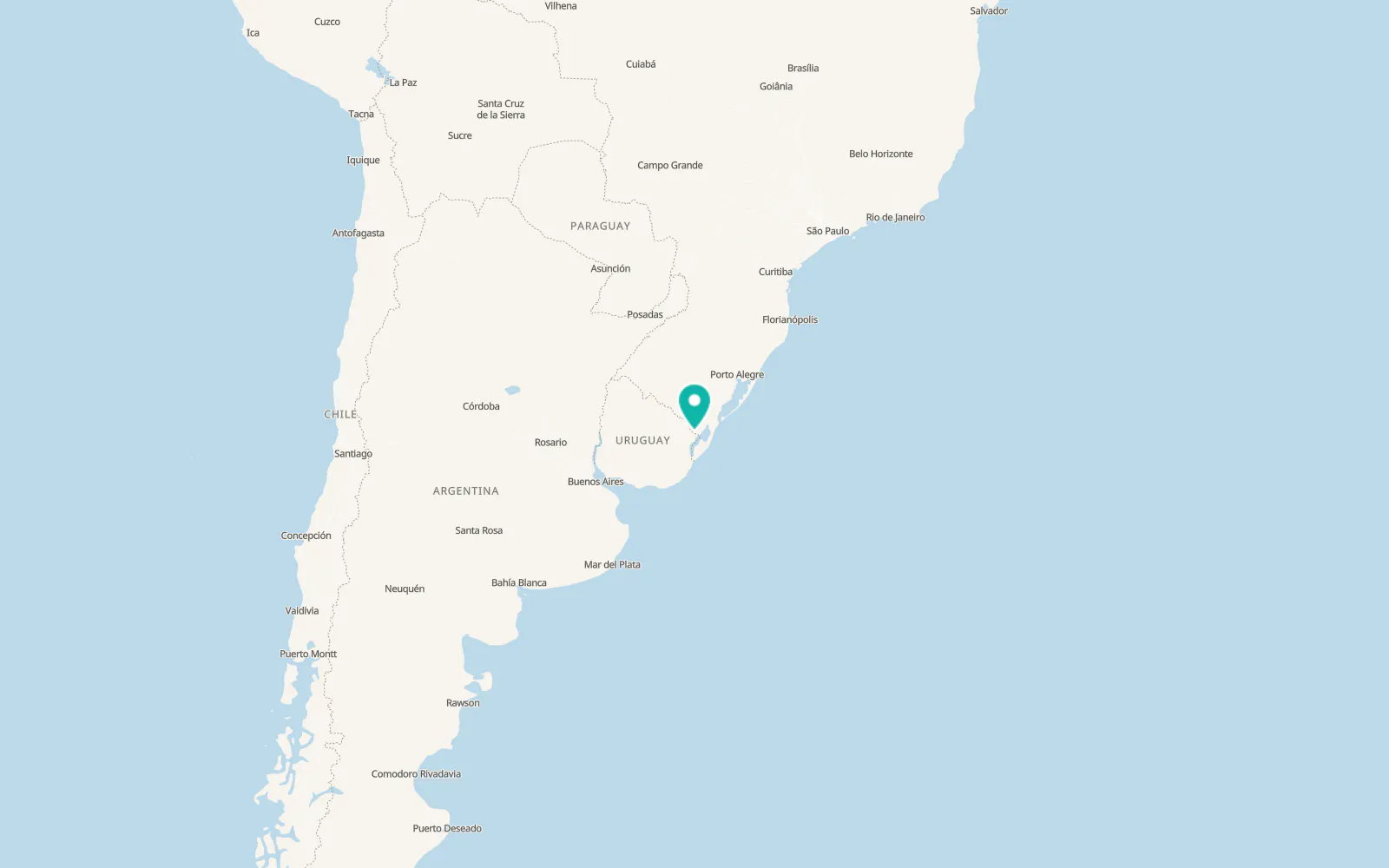Map of Río Branco