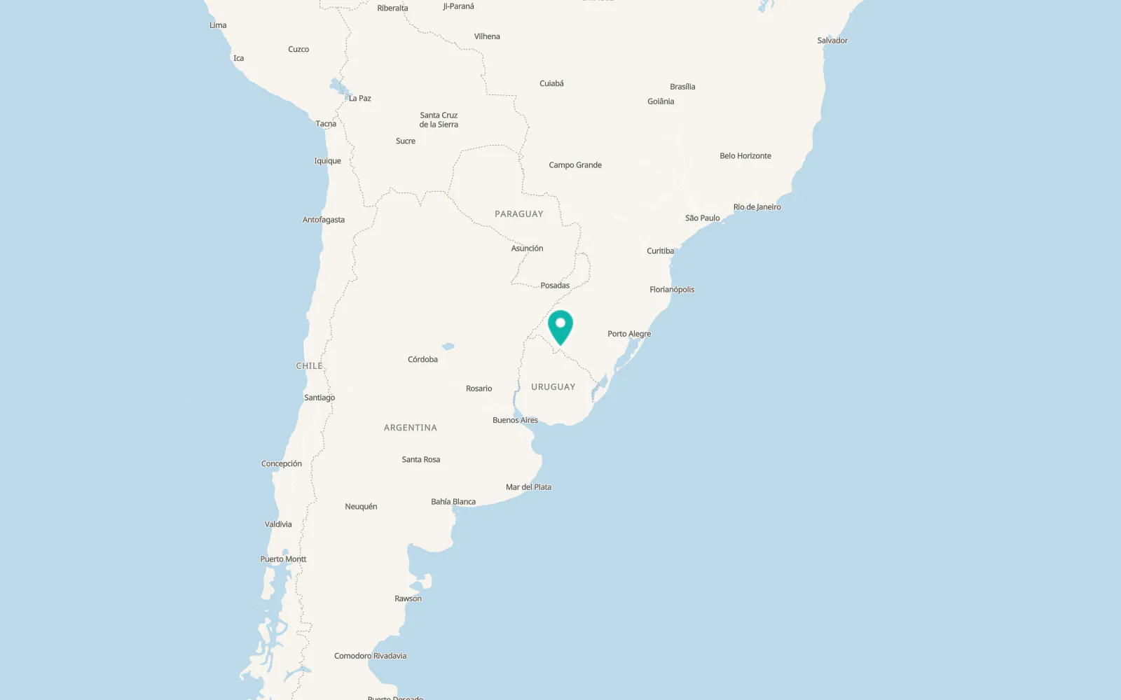 Map of Rivera