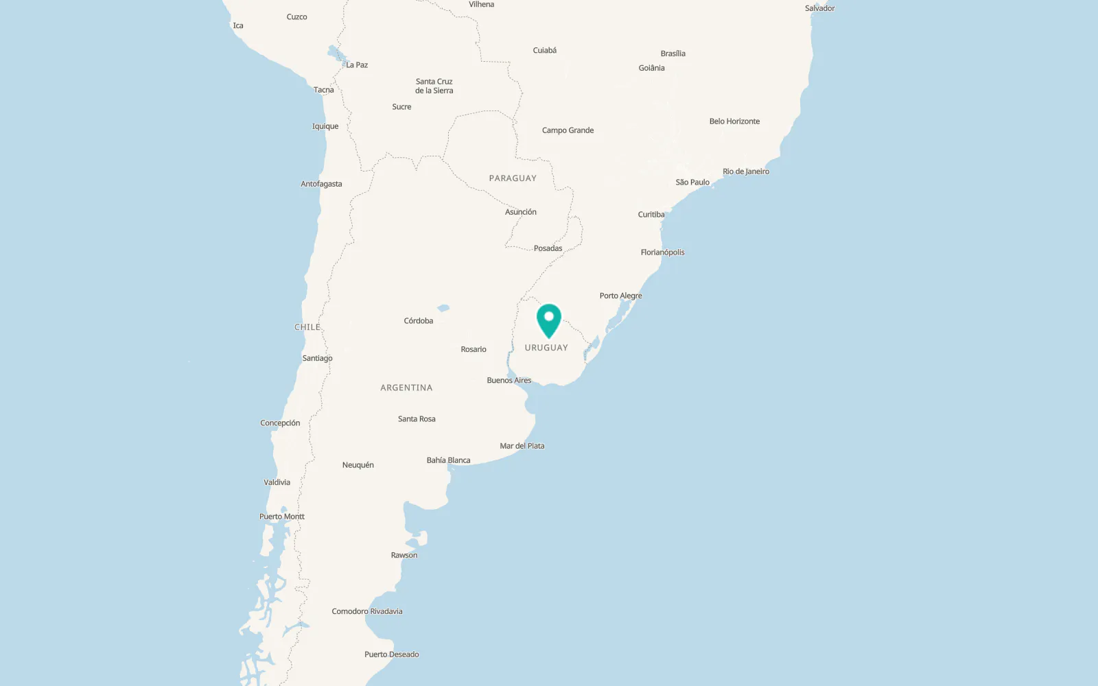 Map of San Gregorio de Polanco