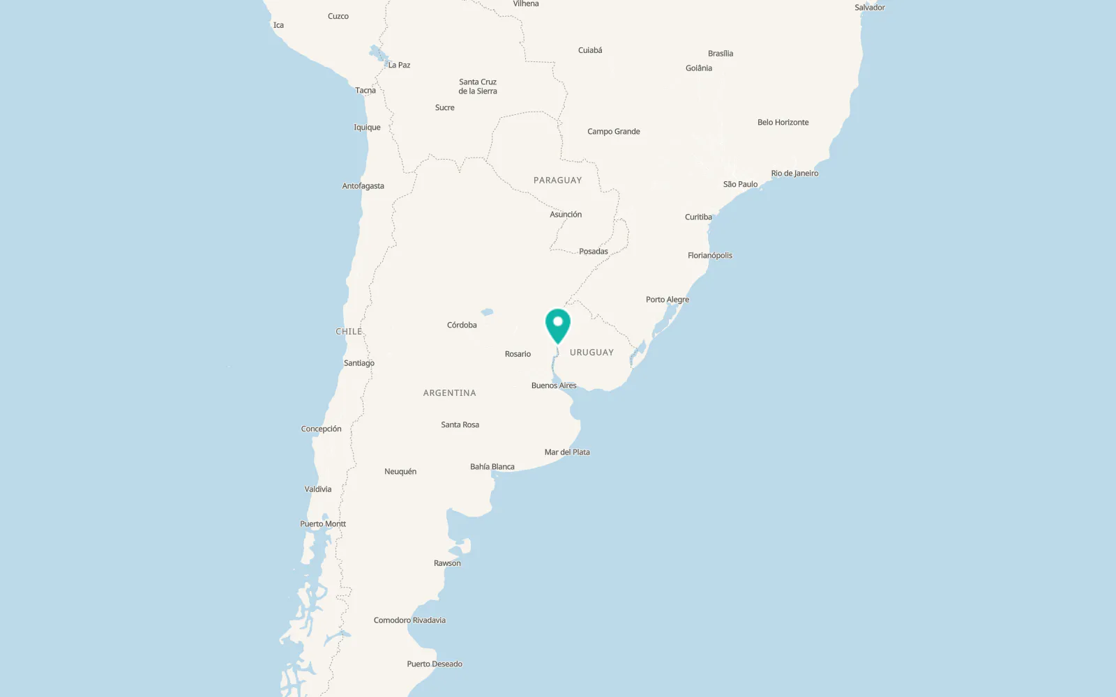Map of San Javier
