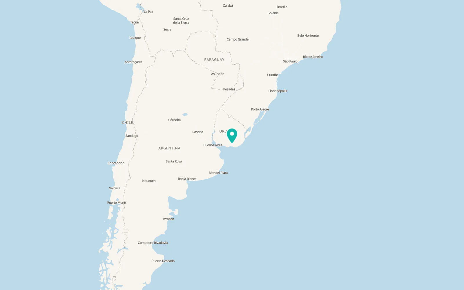 Map of Solís de Mataojo