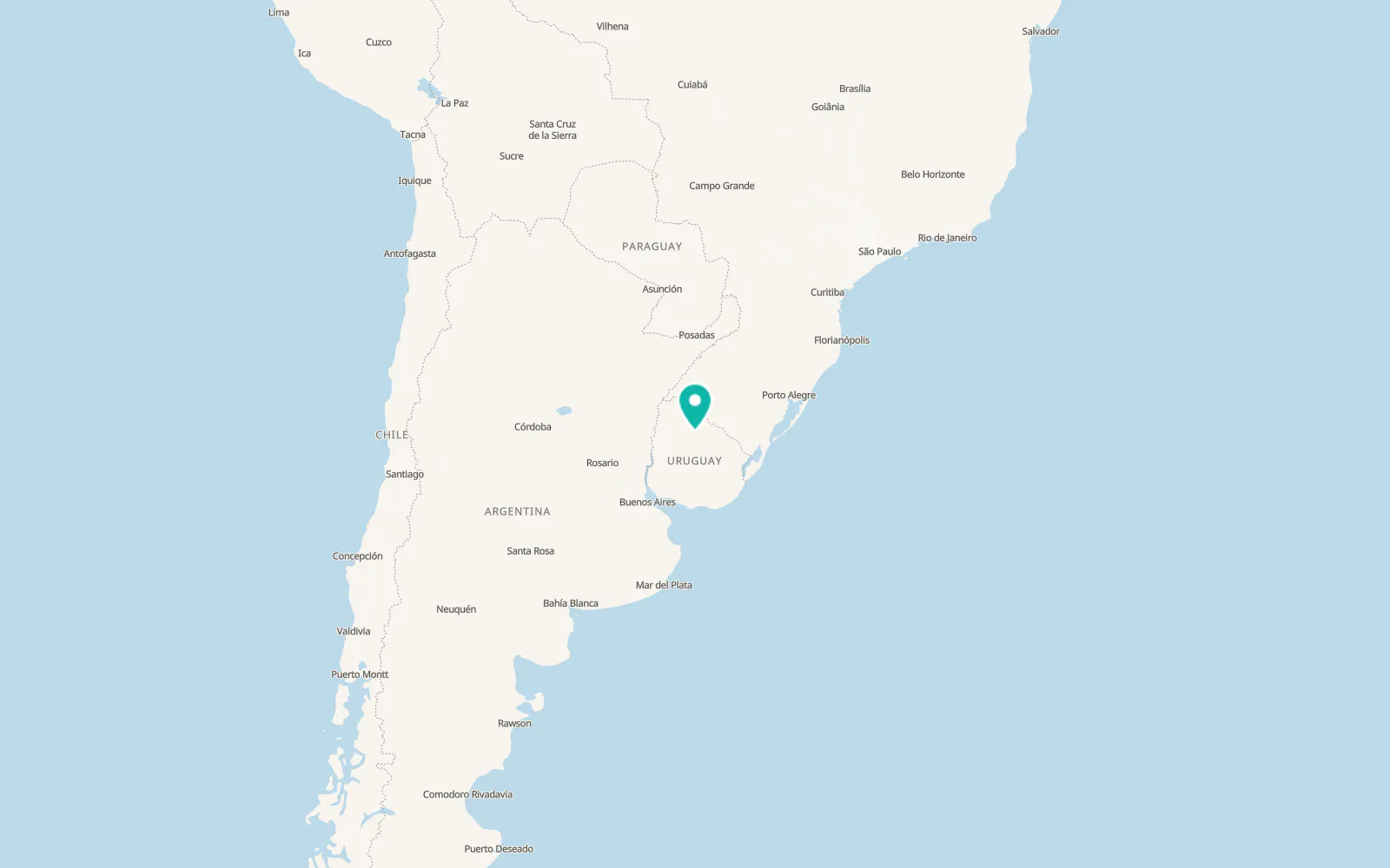 Map of Tacuarembó