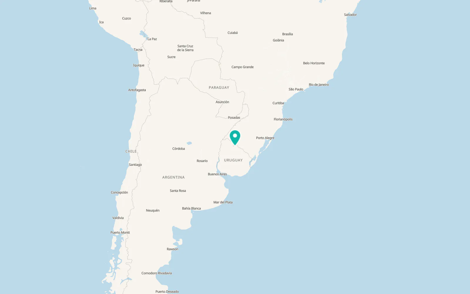 Map of Tranqueras