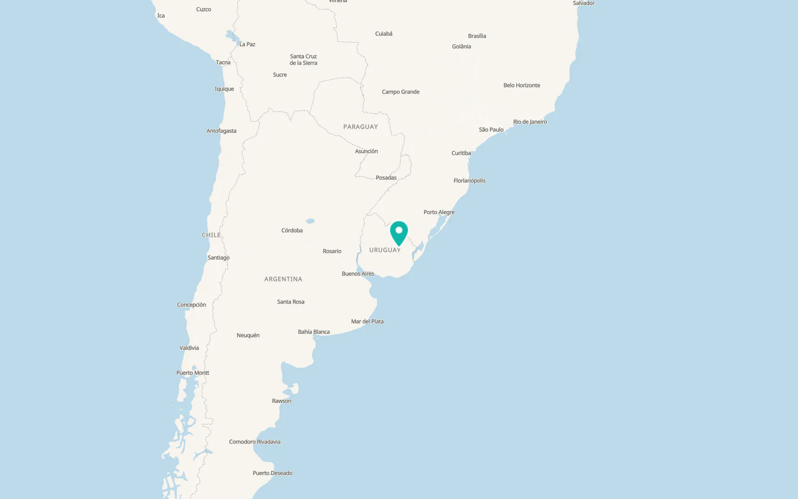 Map of Tupambaé