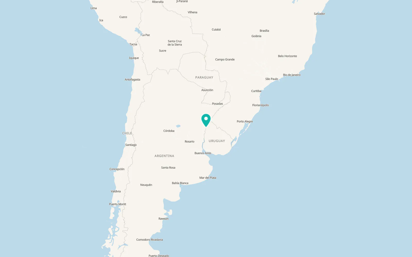 Map of Villa Constitución