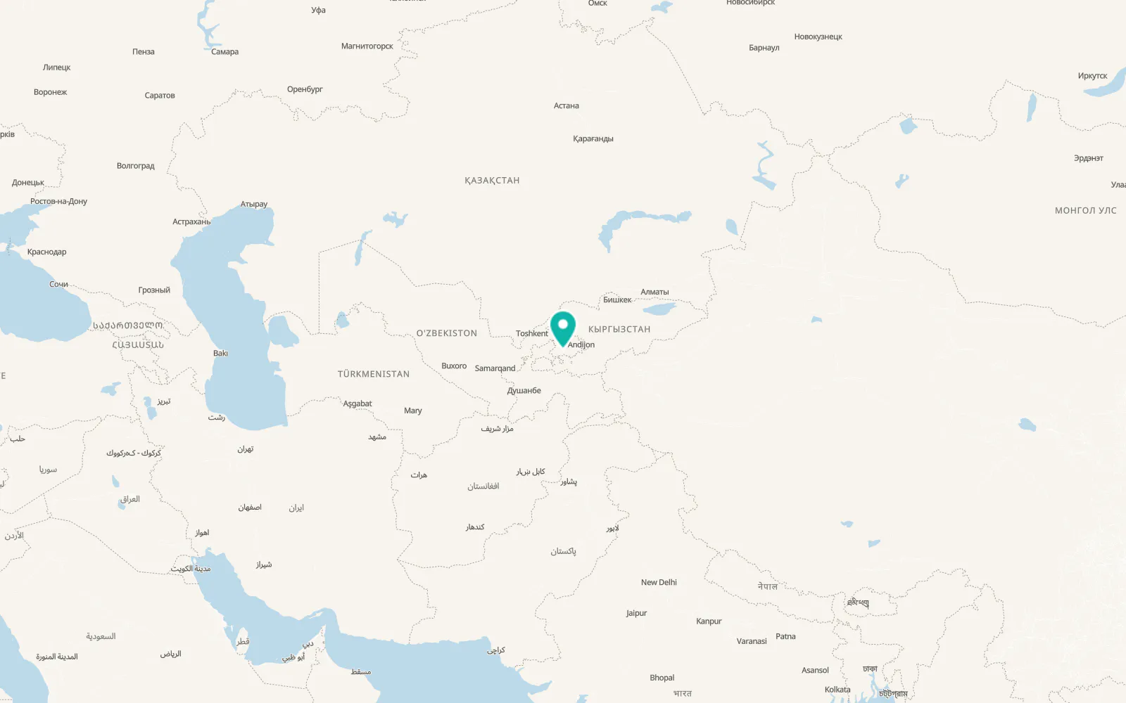 Map of Bag‘dod
